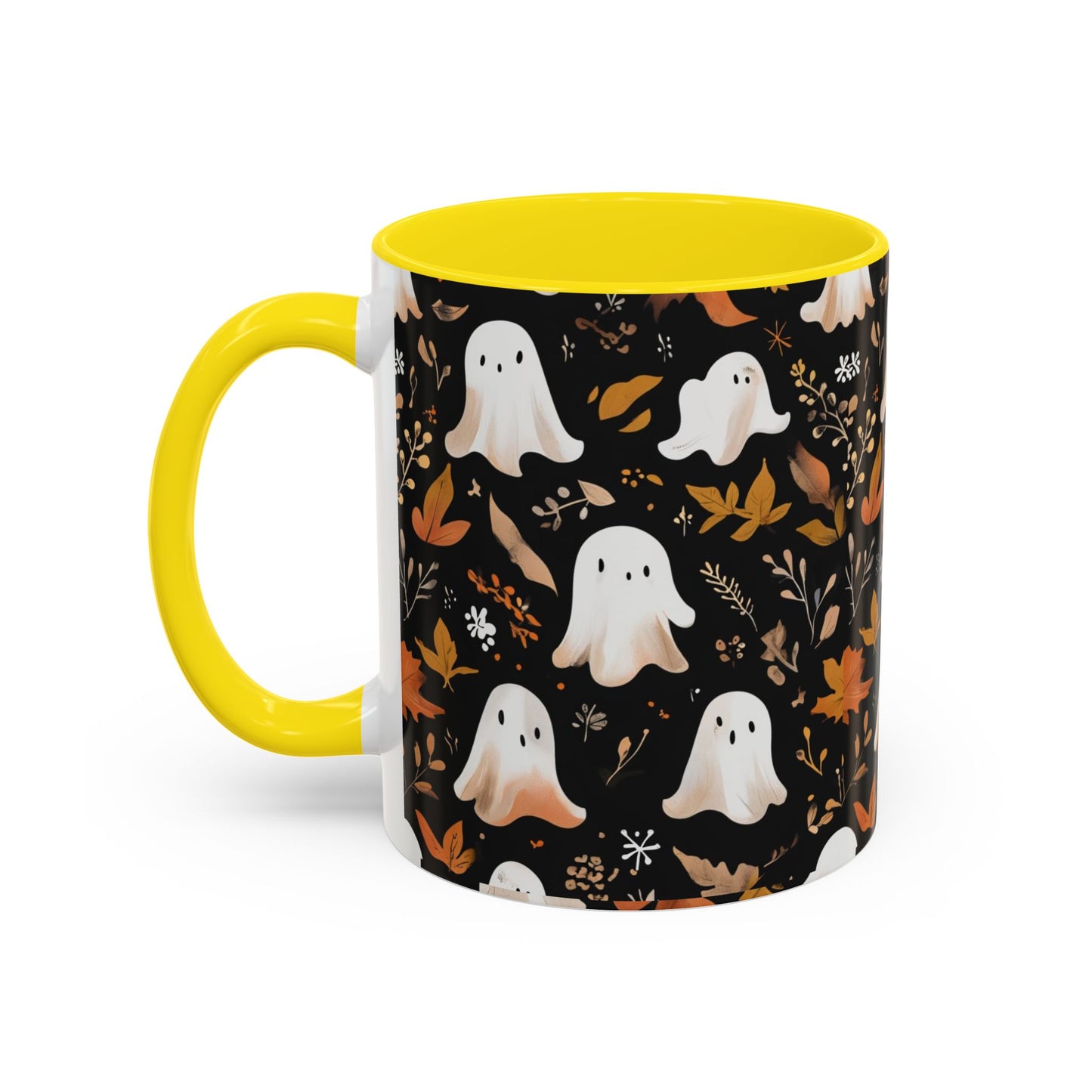 Halloween Ghost Coffee Mug, Cute Fall Mug, Spooky Drinkware, Autumn Gift, Ghost Decor, Accent Mug