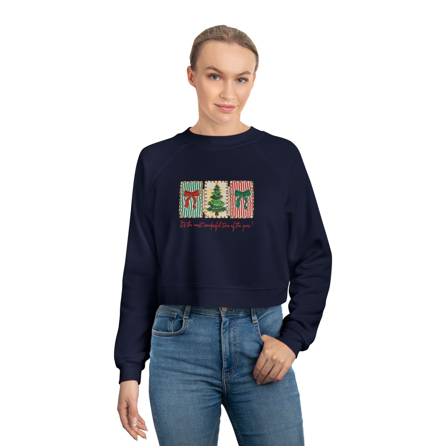 Festive Christmas Tree & Bow Design | It’s the Most Wonderful Time of the Year – Holiday Shirt, Mug, Tote & Home Decor