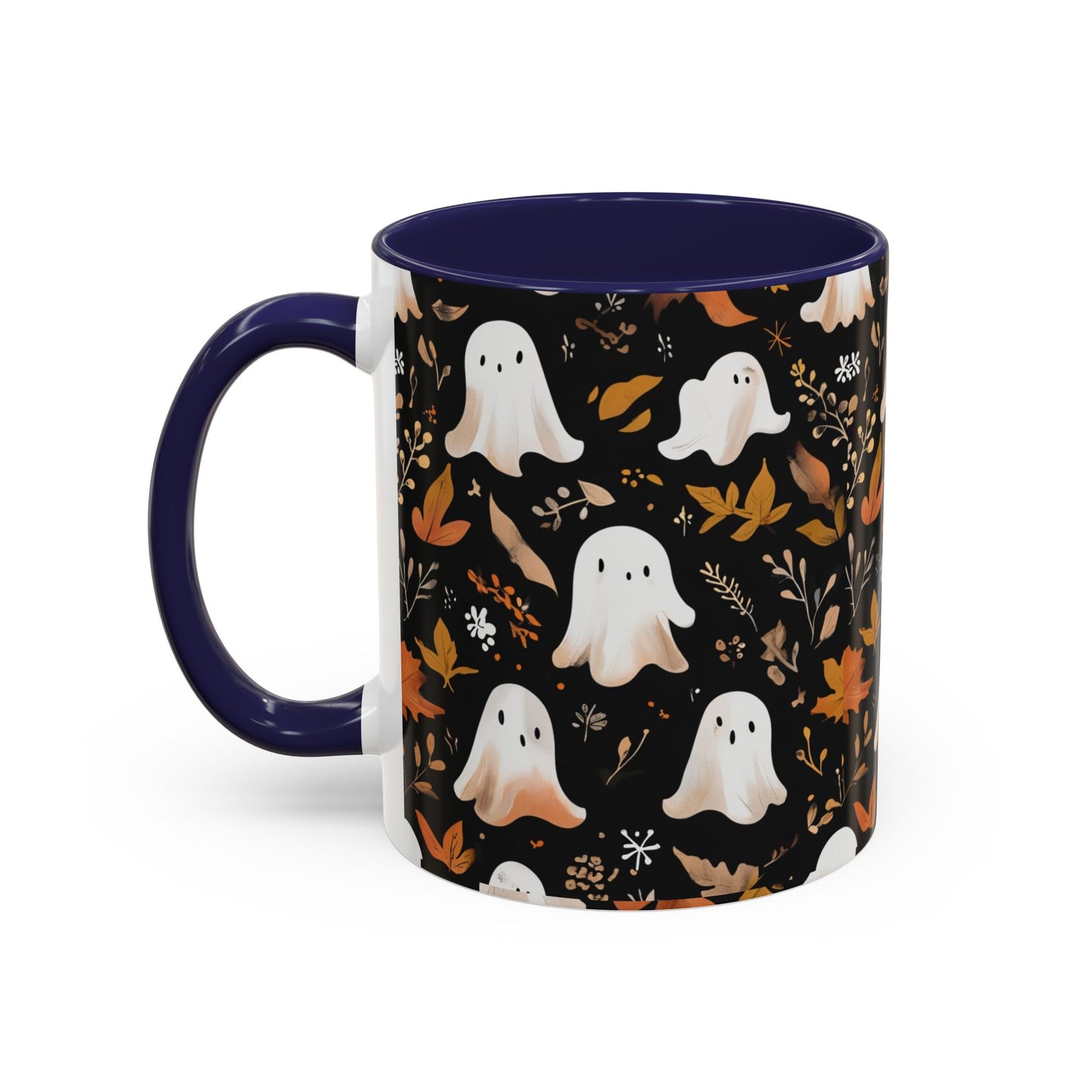Halloween Ghost Coffee Mug, Cute Fall Mug, Spooky Drinkware, Autumn Gift, Ghost Decor, Accent Mug