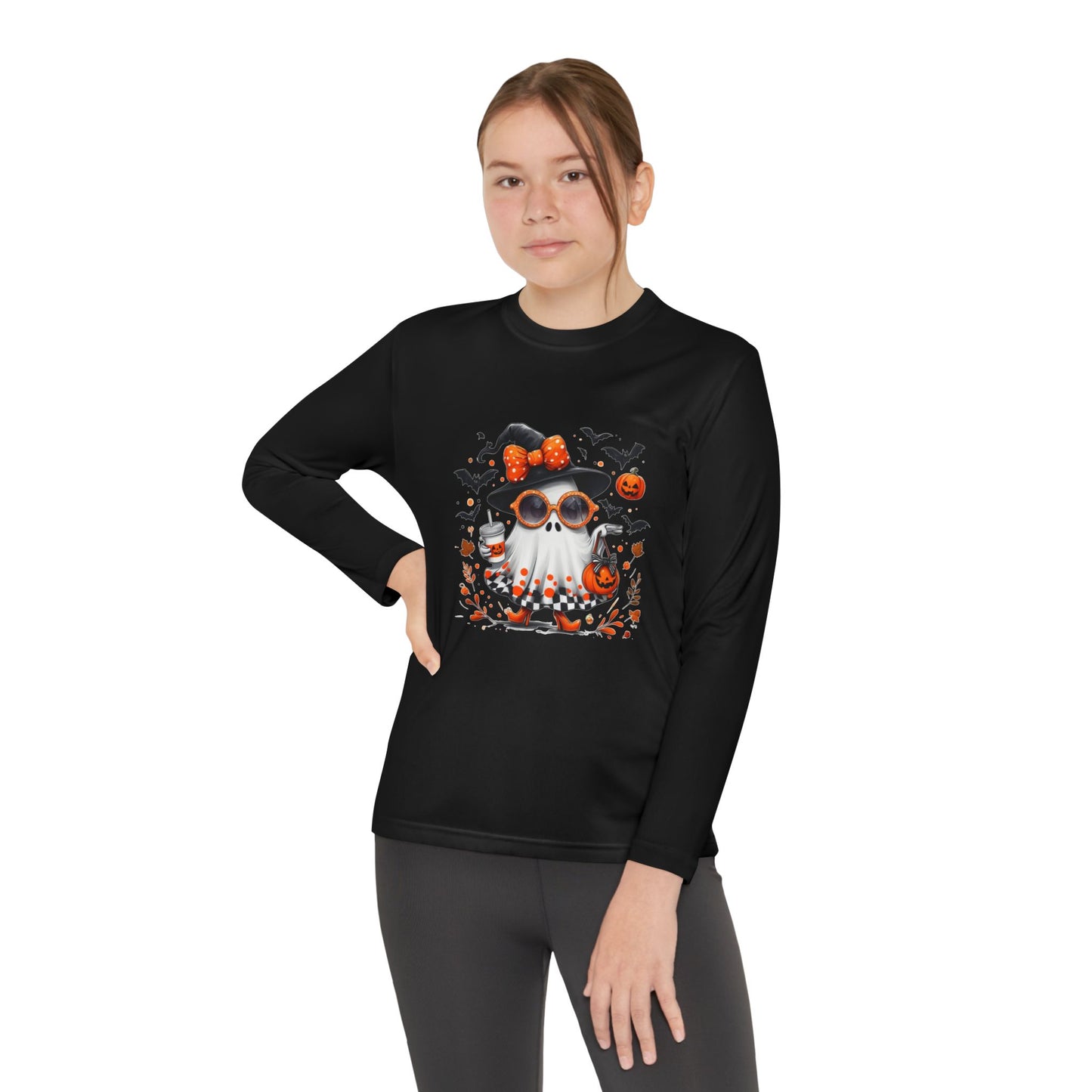 Cute Halloween Ghost  | Trendy Witch Ghost Outfit | Spooky Fall Shirt for Women | Pumpkin Aesthetic Halloween Apparel Gift