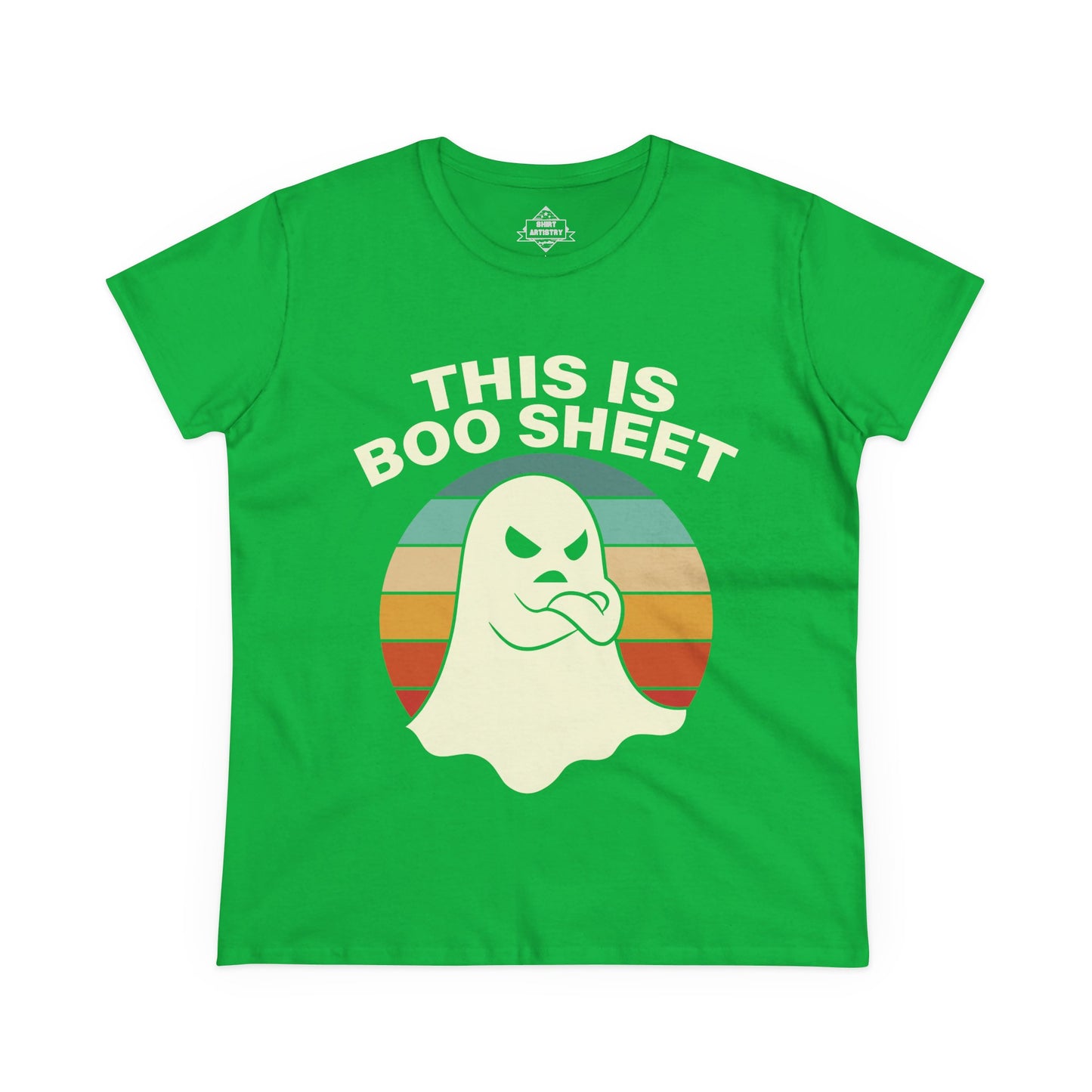 This Is Boo Sheet Funny Halloween | Sarcastic Ghost Shirt for Spooky Season | Retro Ghost Graphic Tee for Men & Women