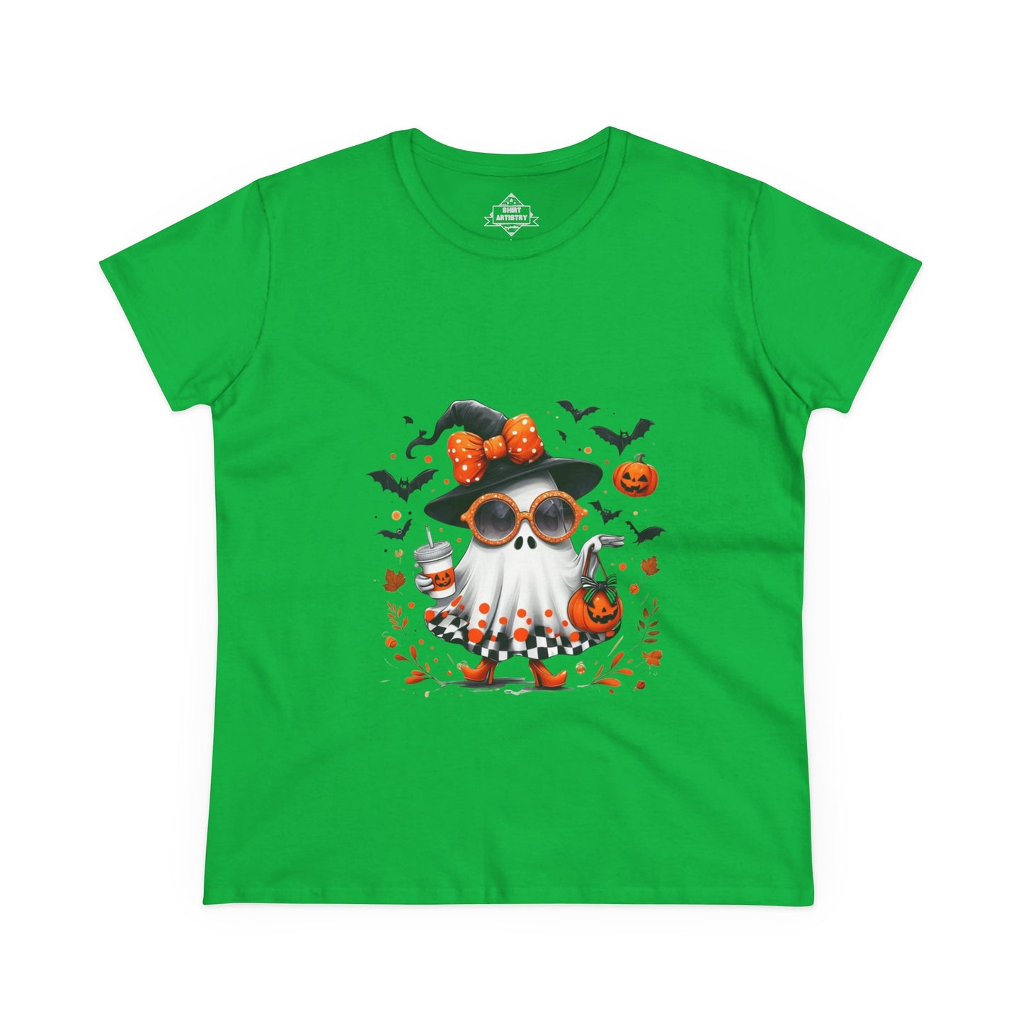 Trendy Halloween Ghost Tumbler Design | Cute Witch Ghost PNG | Spooky Season Sublimation Design for Shirts, Mugs & Decor