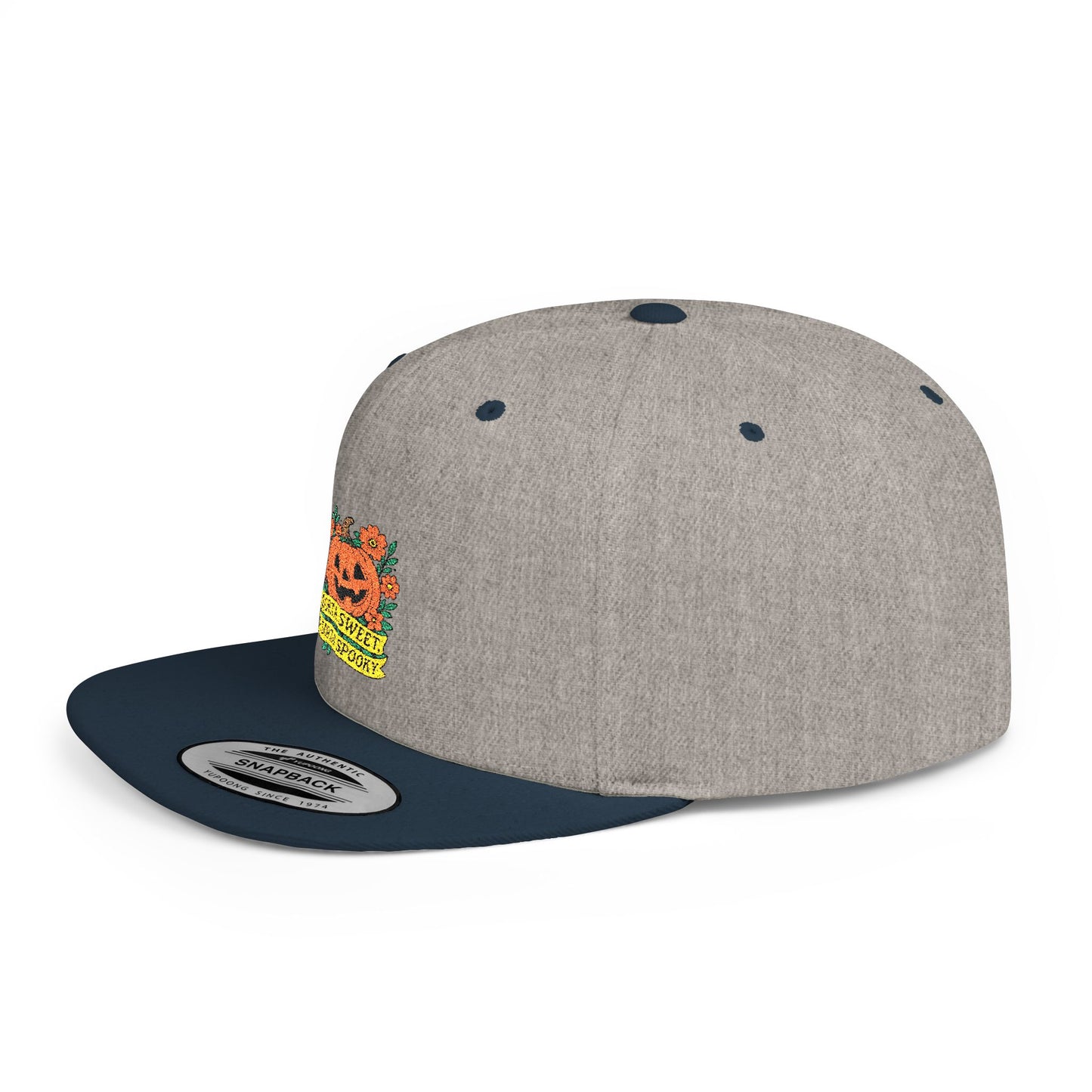 Cute Pumpkin Design – Sorta Sweet, Sorta Spooky Halloween Artwork Snapback Cap