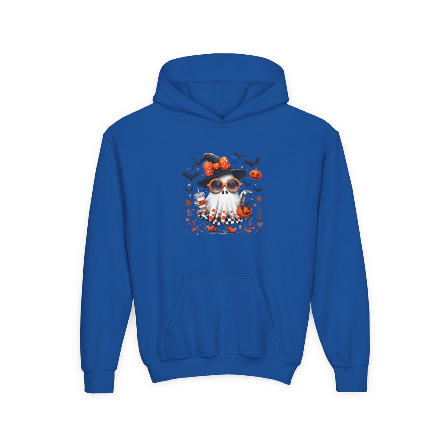 Cute Halloween Ghost T-Shirt | Trendy Witch Ghost Outfit | Spooky Fall Shirt for Women | Pumpkin Aesthetic Halloween Apparel Gift Kids Hoodie