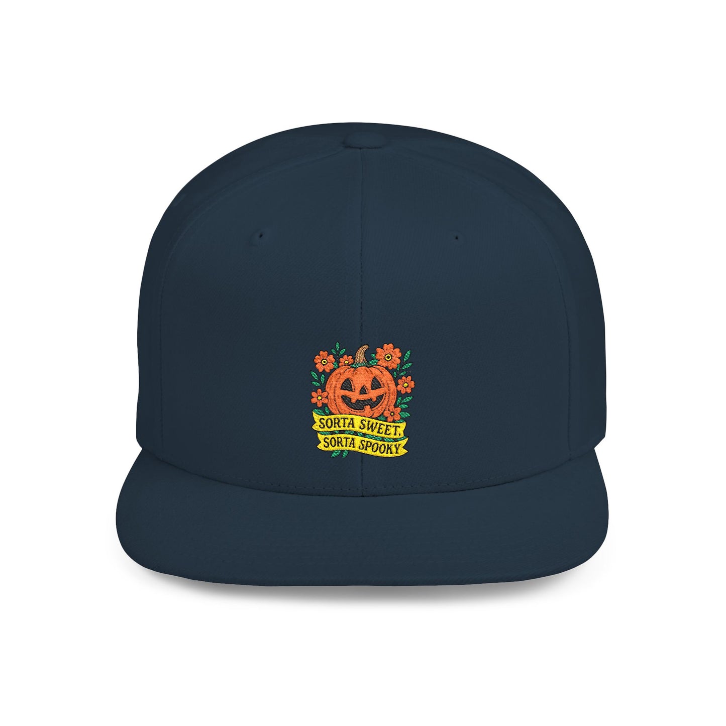Cute Pumpkin Design – Sorta Sweet, Sorta Spooky Halloween Artwork Snapback Cap