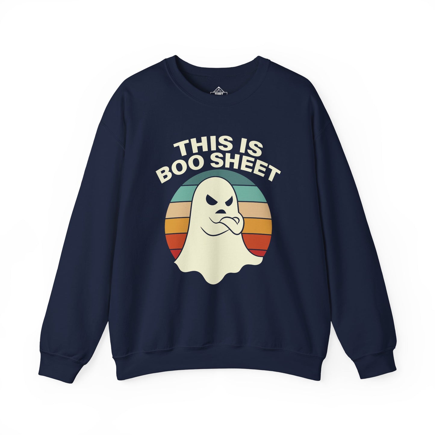 This Is Boo Sheet Funny Halloween T‑Shirt | Sarcastic Ghost Shirt for Spooky Season | Retro Ghost Graphic Tee for Men & Women
