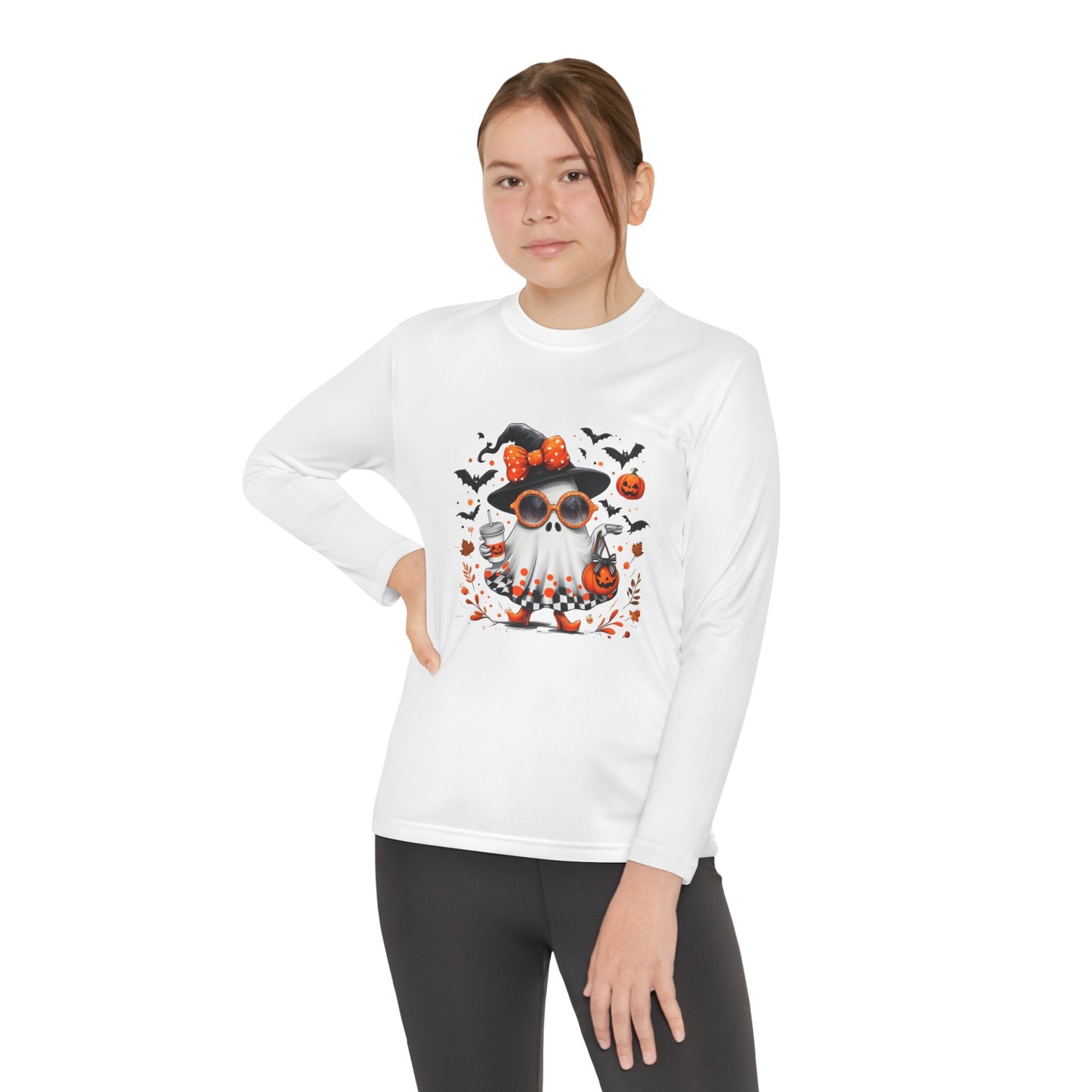 Cute Halloween Ghost  | Trendy Witch Ghost Outfit | Spooky Fall Shirt for Women | Pumpkin Aesthetic Halloween Apparel Gift