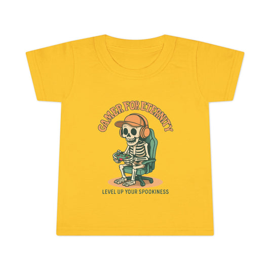 Toddler Skeleton Gamer T-Shirt, Cute Kids Tee, Halloween Costume, Birthday Gift, Casual Wear, Funny Toddler Shirt, Toddler T-Shirt