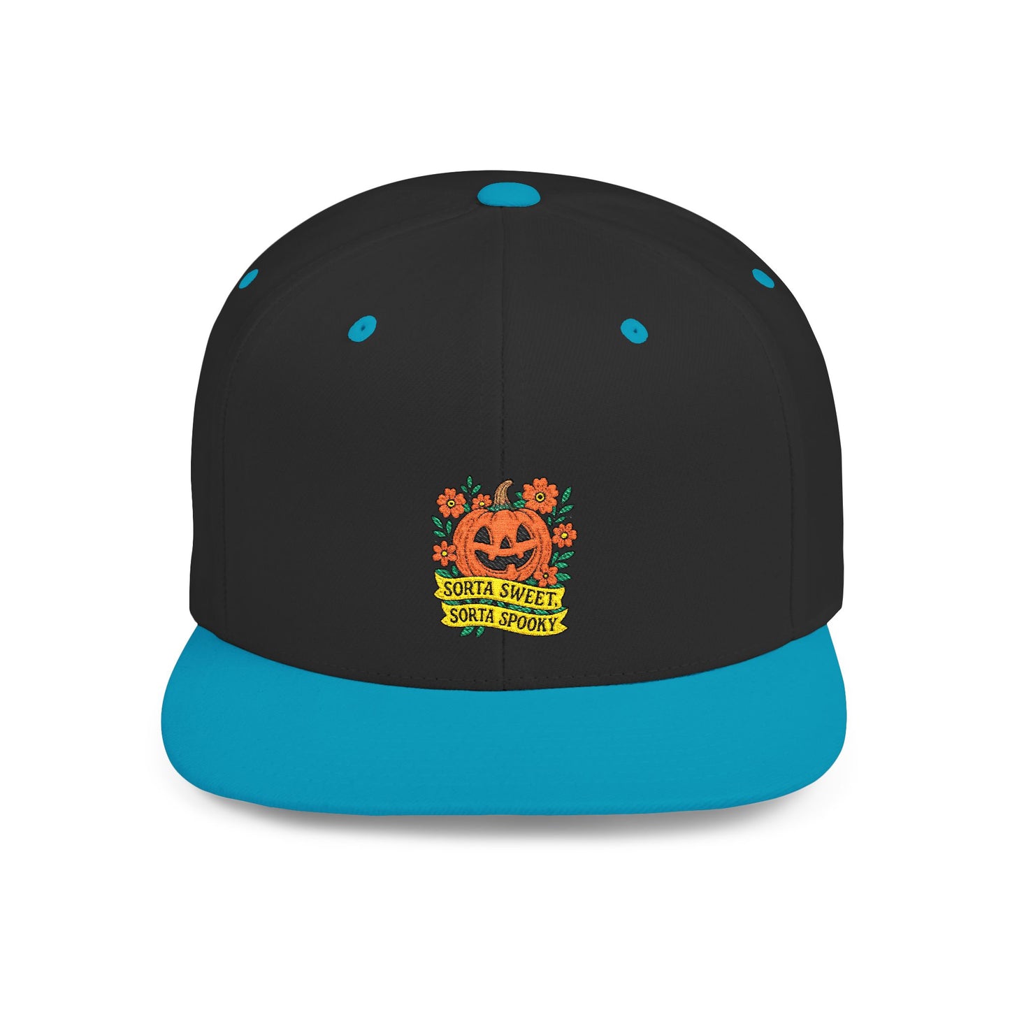 Cute Pumpkin Design – Sorta Sweet, Sorta Spooky Halloween Artwork Snapback Cap