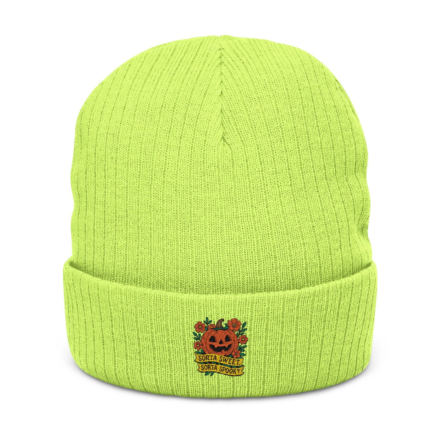 Cute Pumpkin Design – Sorta Sweet, Sorta Spooky Halloween Artwork Knit Cap