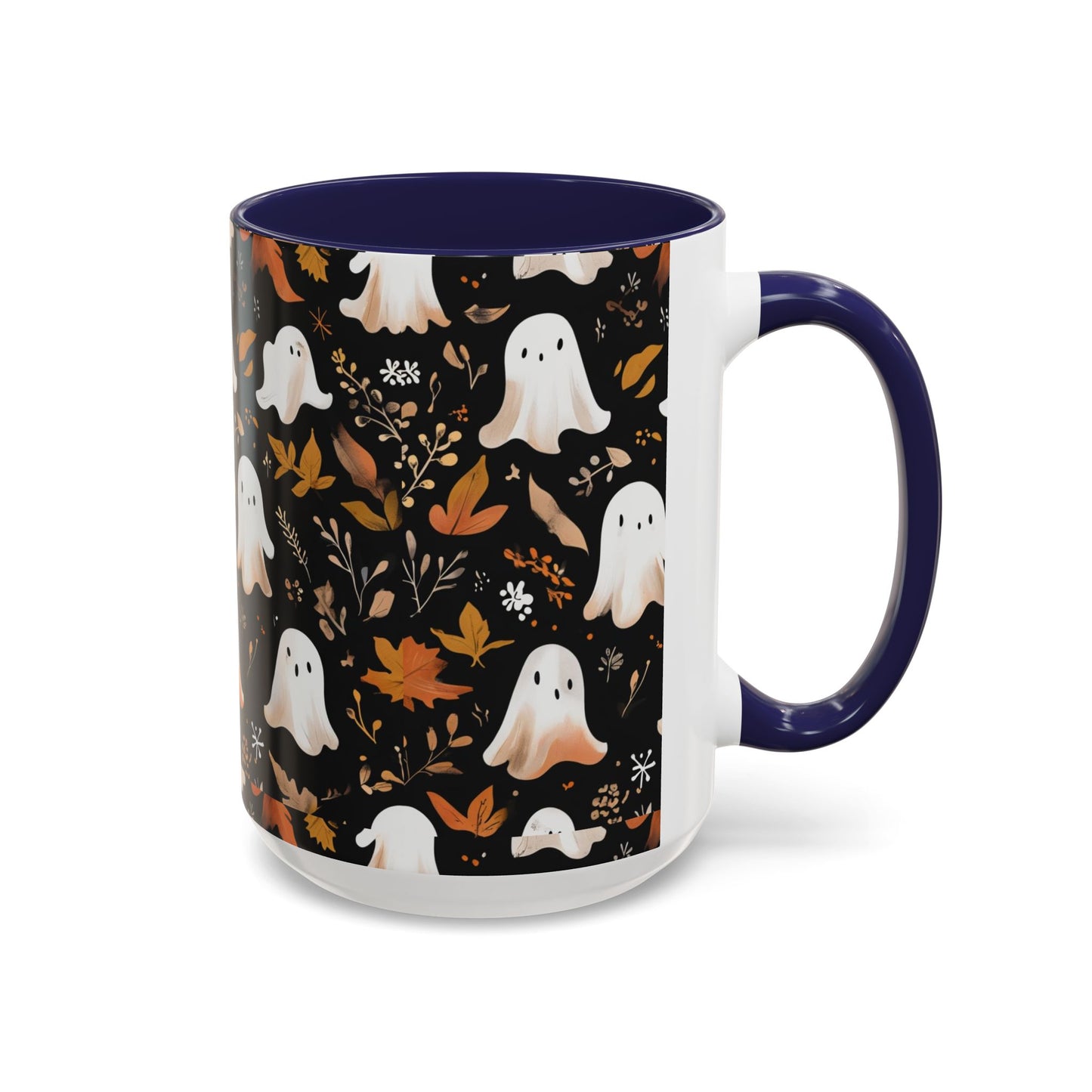Halloween Ghost Coffee Mug, Cute Fall Mug, Spooky Drinkware, Autumn Gift, Ghost Decor, Accent Mug