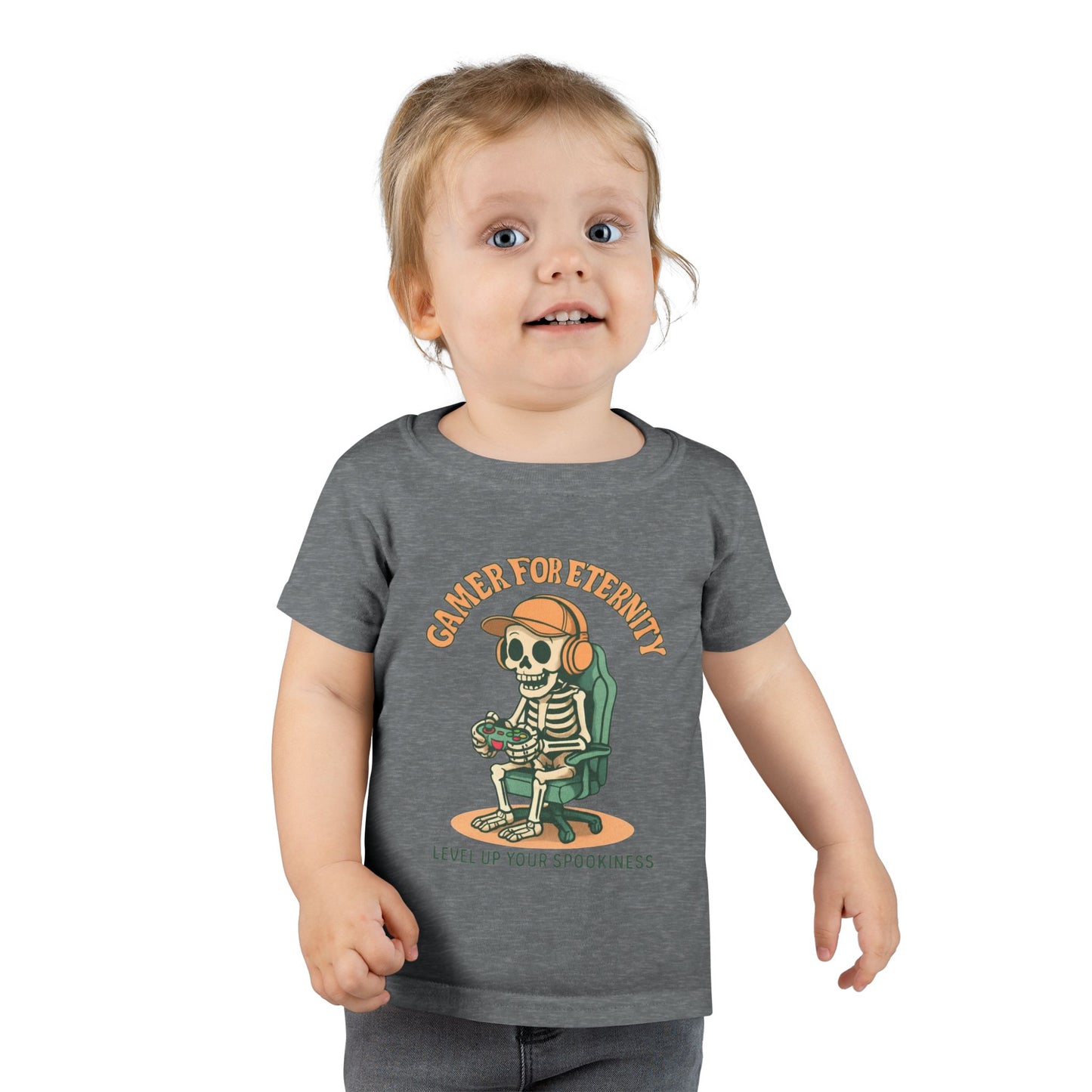 Toddler Skeleton Gamer T-Shirt, Cute Kids Tee, Halloween Costume, Birthday Gift, Casual Wear, Funny Toddler Shirt, Toddler T-Shirt