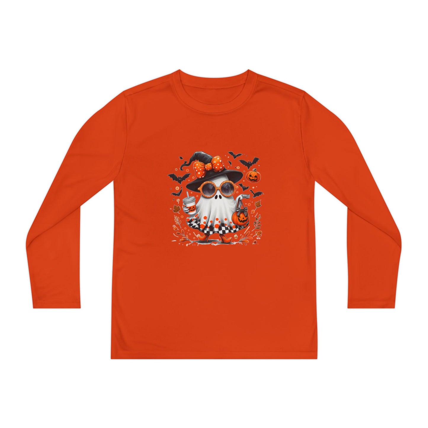 Cute Halloween Ghost  | Trendy Witch Ghost Outfit | Spooky Fall Shirt for Women | Pumpkin Aesthetic Halloween Apparel Gift