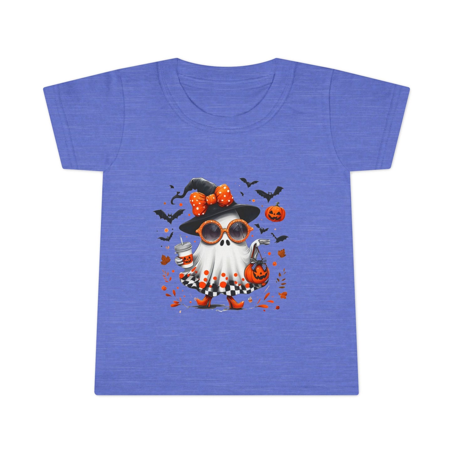 Cute Halloween Ghost T-Shirt | Trendy Witch Ghost Outfit | Spooky Fall Shirt for Women | Pumpkin Aesthetic Halloween Apparel Gift Toddler T-Shirt
