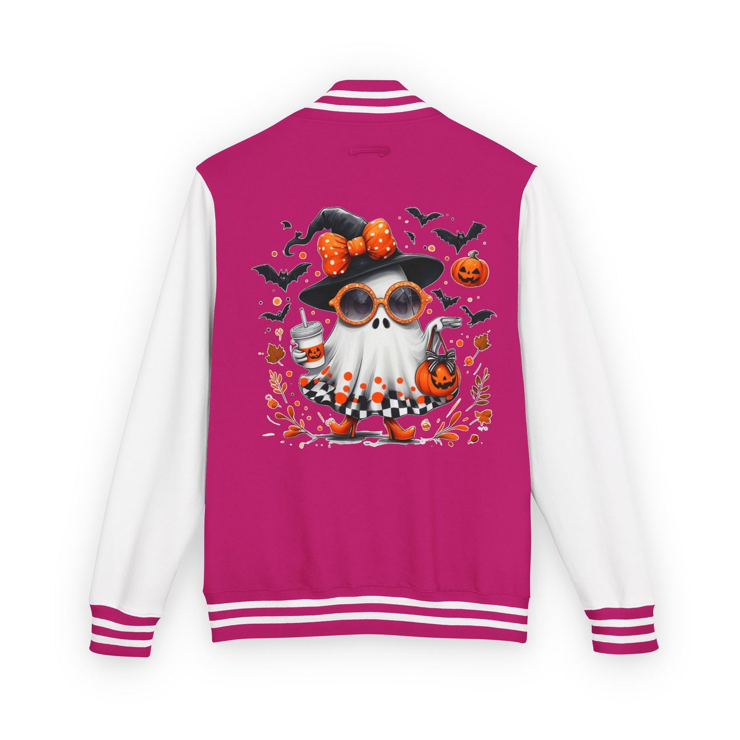 Trendy Halloween Ghost with Witch  Sunglasses | Cute Spooky Chic Pumpkin Art Print | Fashion Ghost Fall Aesthetic Design