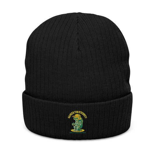 Custom Ribbed Knit Beanie with Embroidery, Perfect Gift for Winter, Beanie Hat for Men and Women, Warm Headwear for Holidays, Knit Cap
