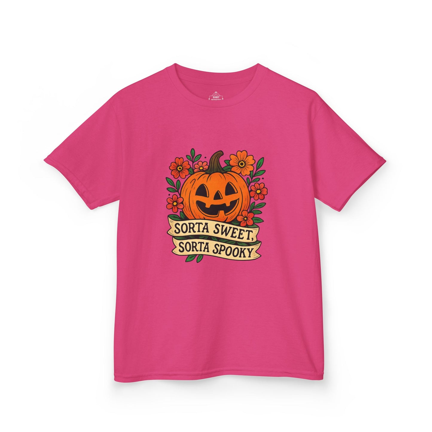 Cute Pumpkin Design – Sorta Sweet, Sorta Spooky Halloween Artwork , Kids T-Shirts