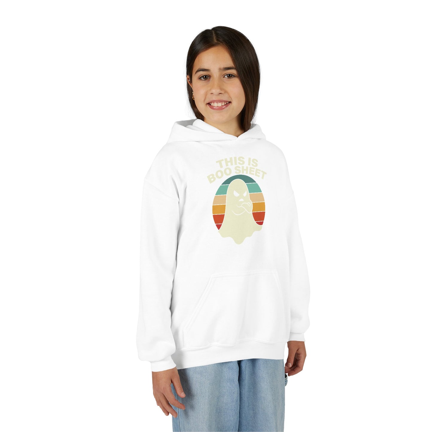 This Is Boo Sheet Funny Halloween T‑Shirt | Sarcastic Ghost Shirt for Spooky Season | Retro Ghost Graphic Tee for Men & Women Kids Hoodie