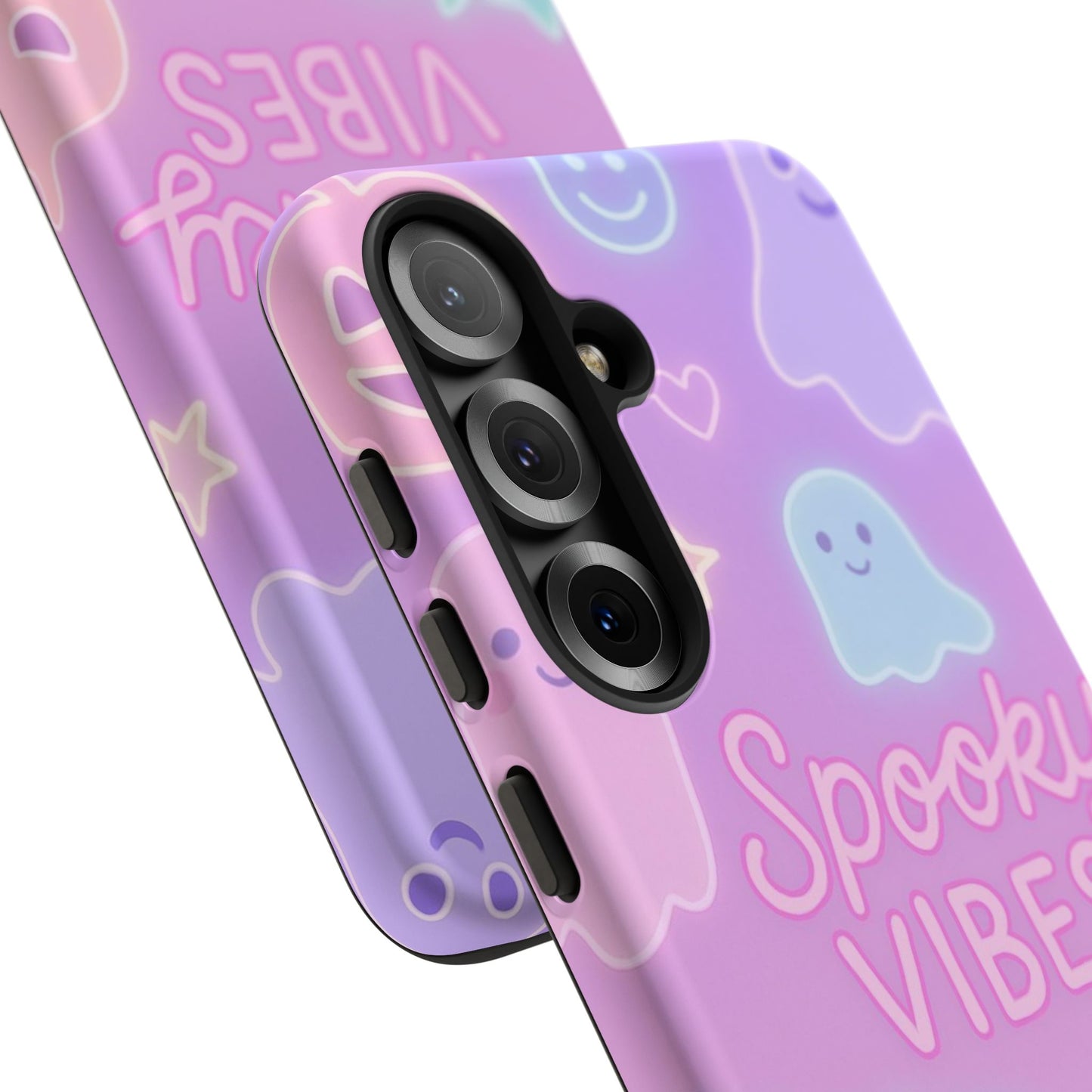 Spooky Vibes Pastel Halloween Design | Cute Ghosts, Pumpkins & Bats Aesthetic Phone Cases