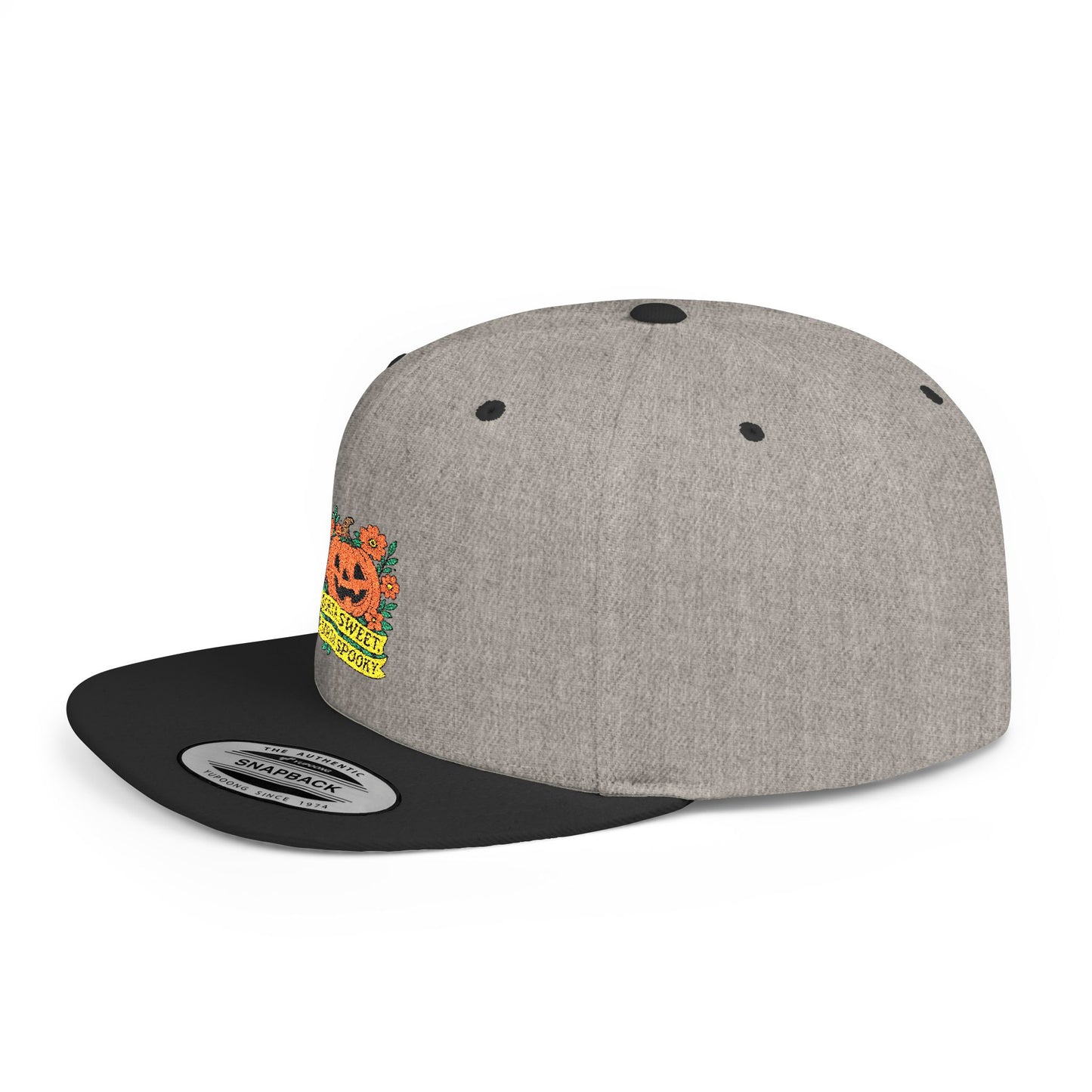 Cute Pumpkin Design – Sorta Sweet, Sorta Spooky Halloween Artwork Snapback Cap