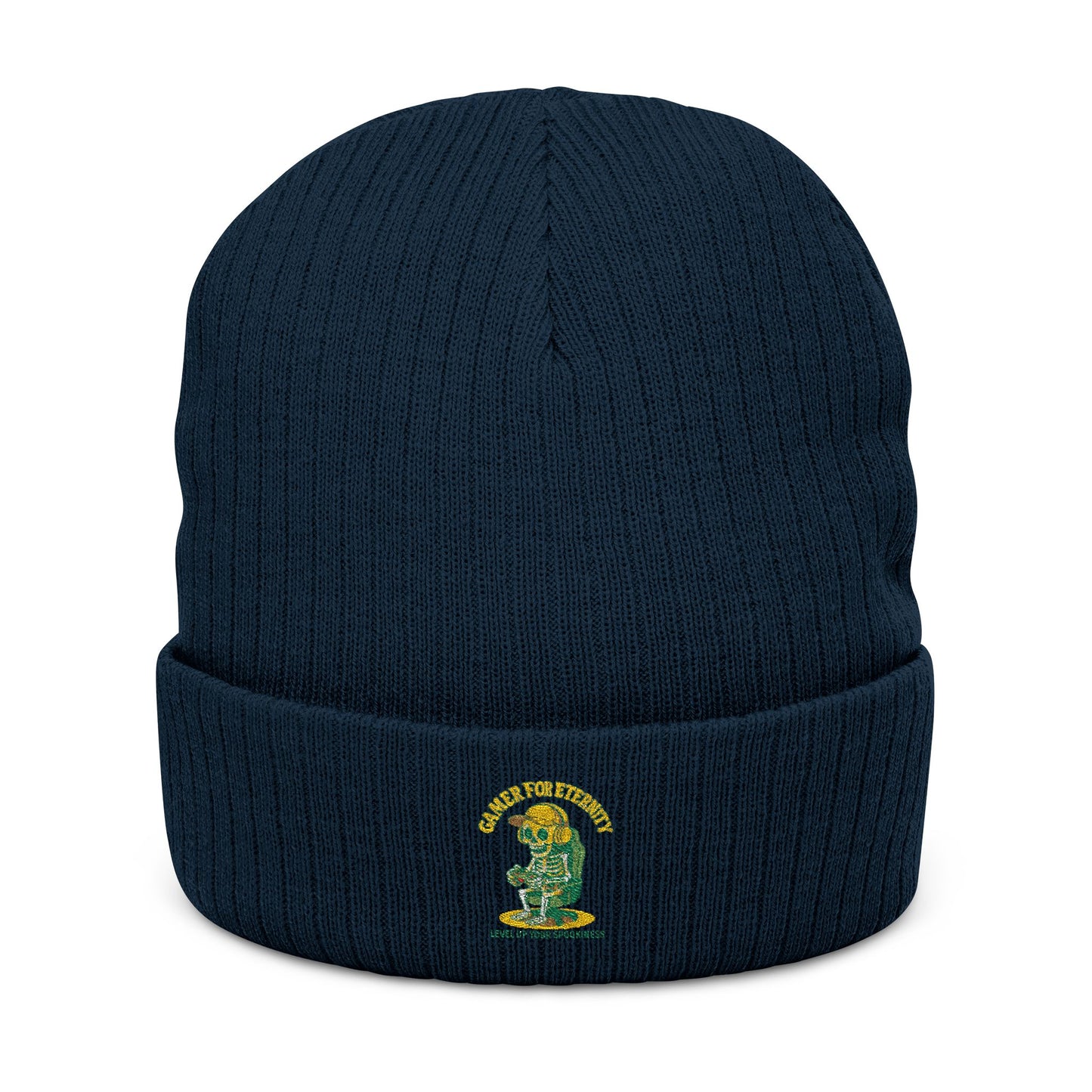 Custom Ribbed Knit Beanie with Embroidery, Perfect Gift for Winter, Beanie Hat for Men and Women, Warm Headwear for Holidays, Knit Cap
