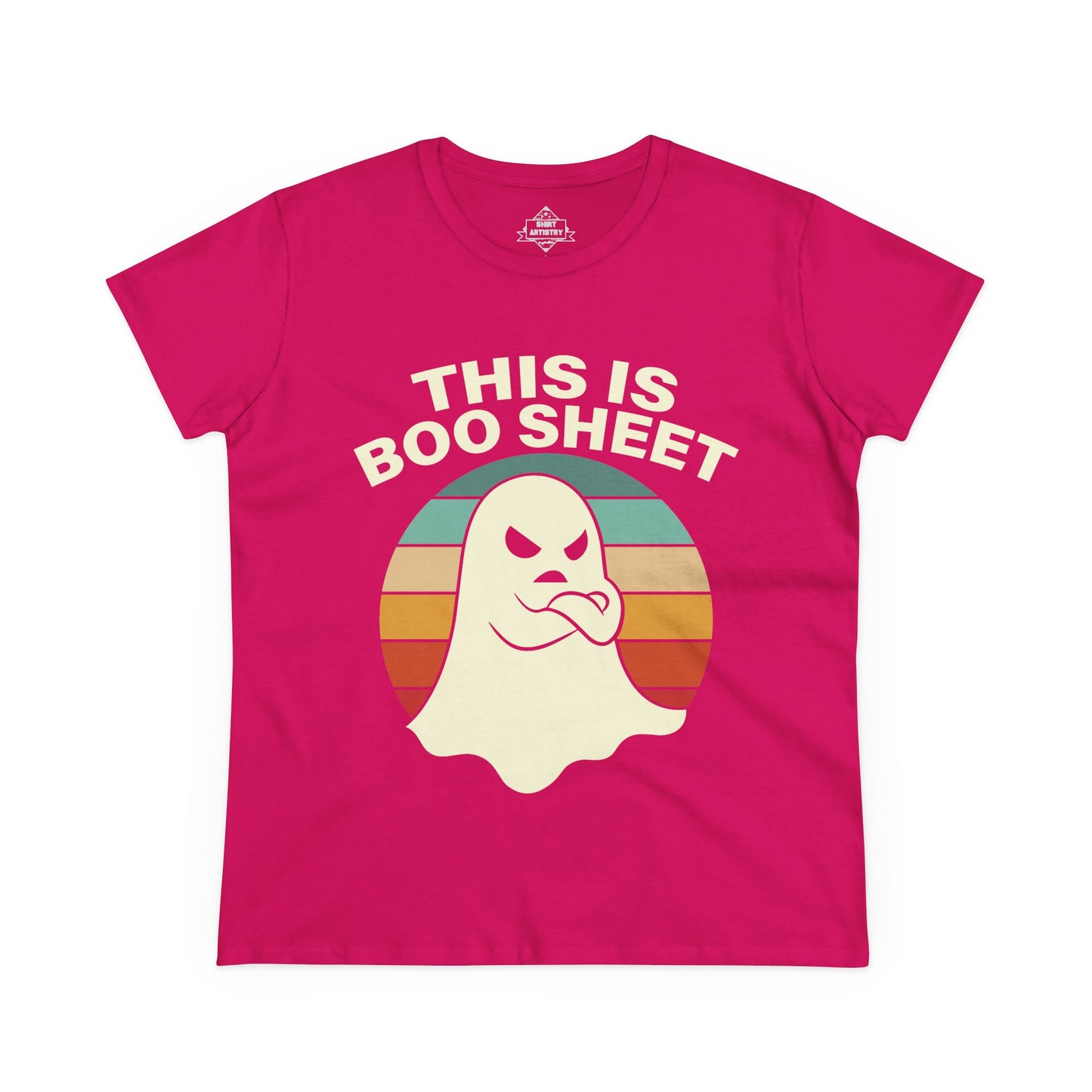 This Is Boo Sheet Funny Halloween | Sarcastic Ghost Shirt for Spooky Season | Retro Ghost Graphic Tee for Men & Women