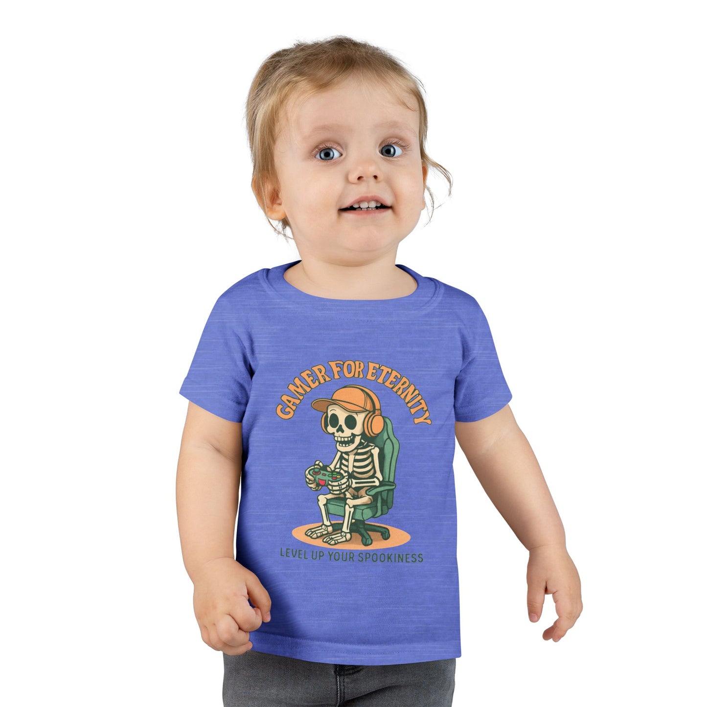 Toddler Skeleton Gamer T-Shirt, Cute Kids Tee, Halloween Costume, Birthday Gift, Casual Wear, Funny Toddler Shirt, Toddler T-Shirt