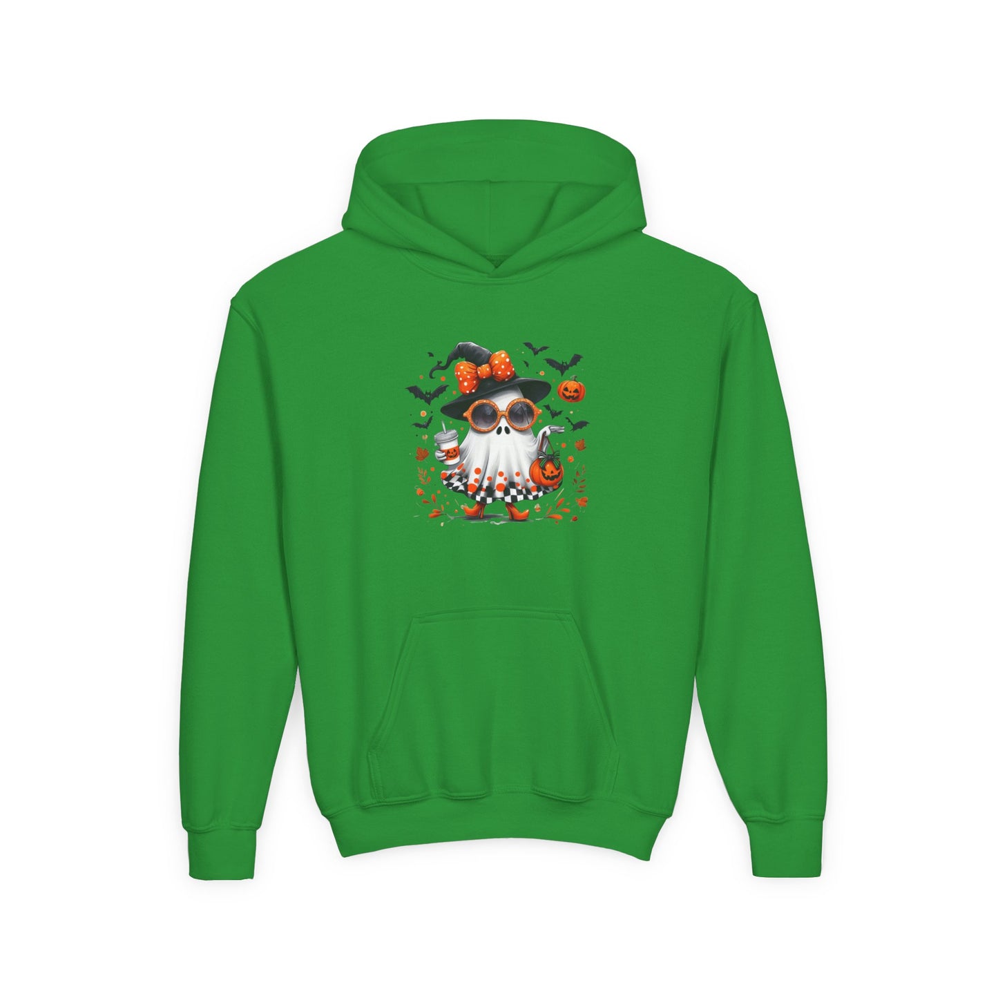 Cute Halloween Ghost T-Shirt | Trendy Witch Ghost Outfit | Spooky Fall Shirt for Women | Pumpkin Aesthetic Halloween Apparel Gift Kids Hoodie