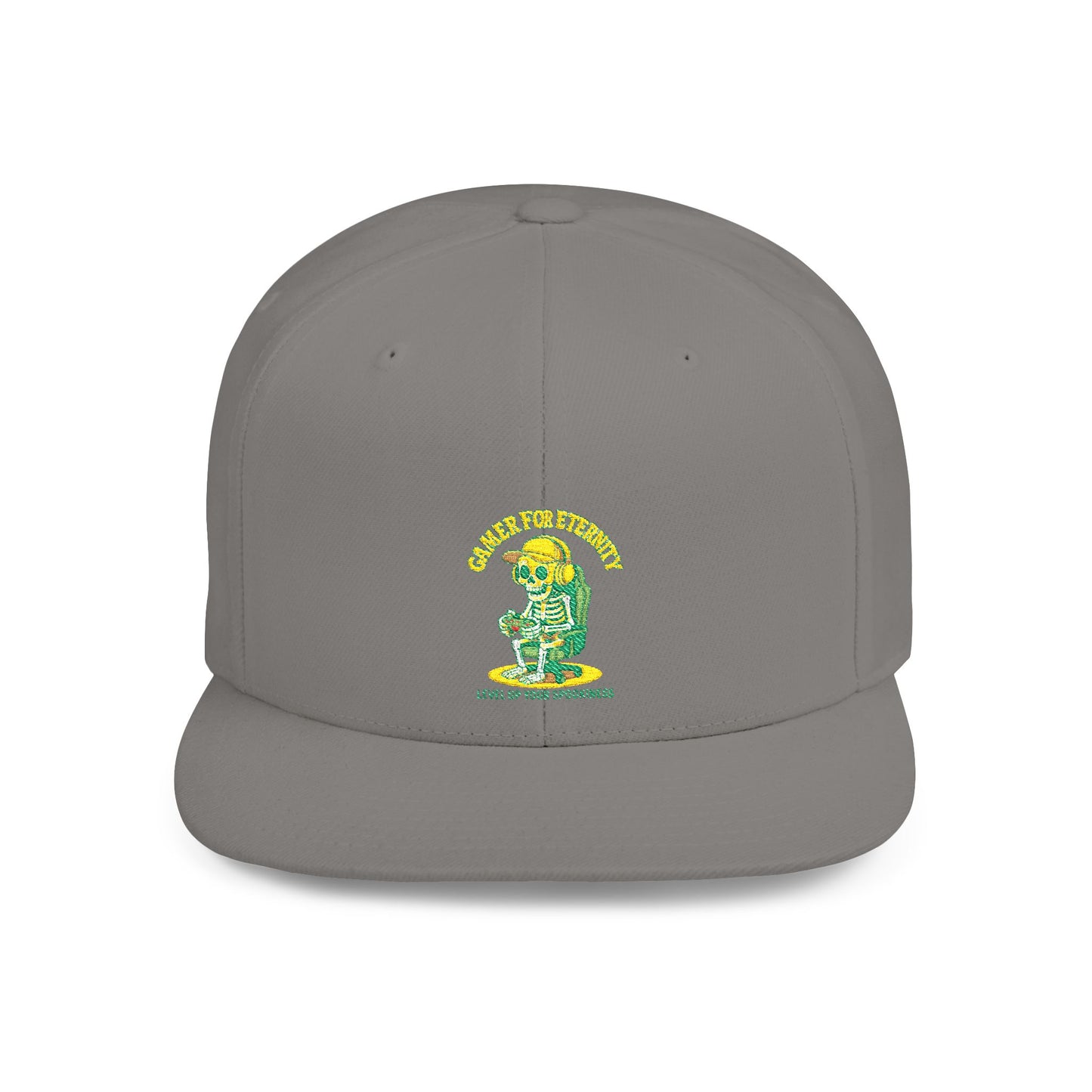 Trendy Flat Bill Snapback Hat, Casual Outdoor Cap, Custom Graphic Hat, Perfect for Summer Festivals, Streetwear Accessory, Snapback Cap