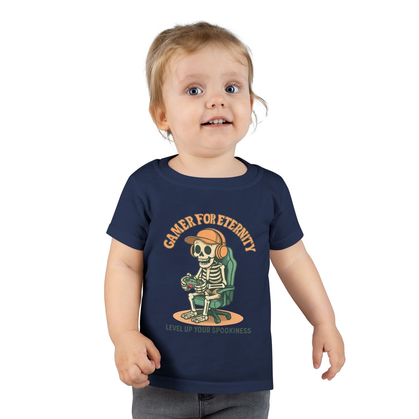 Toddler Skeleton Gamer T-Shirt, Cute Kids Tee, Halloween Costume, Birthday Gift, Casual Wear, Funny Toddler Shirt, Toddler T-Shirt