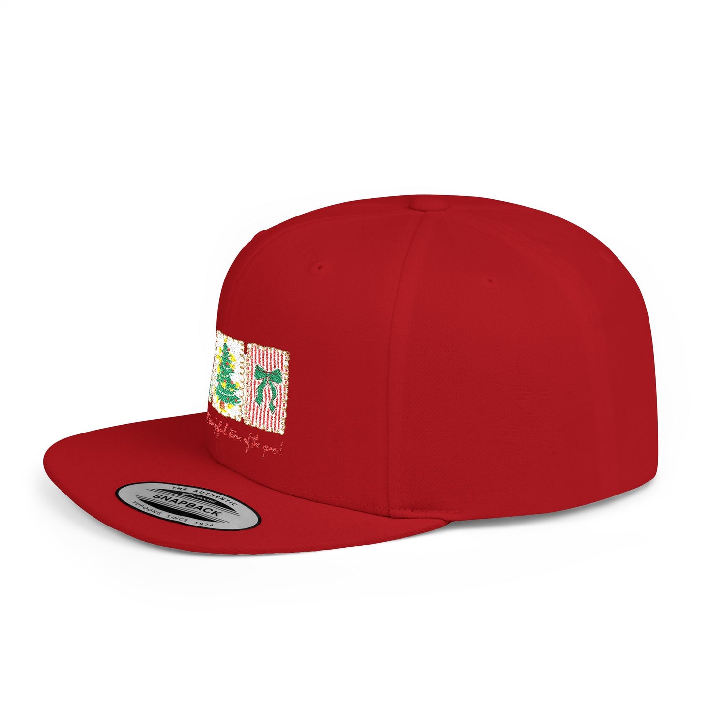 Festive Christmas Tree & Bow Design | It’s the Most Wonderful Time of the Year – Holiday Shirt, Mug, Tote & Home Decor Snapback Cap