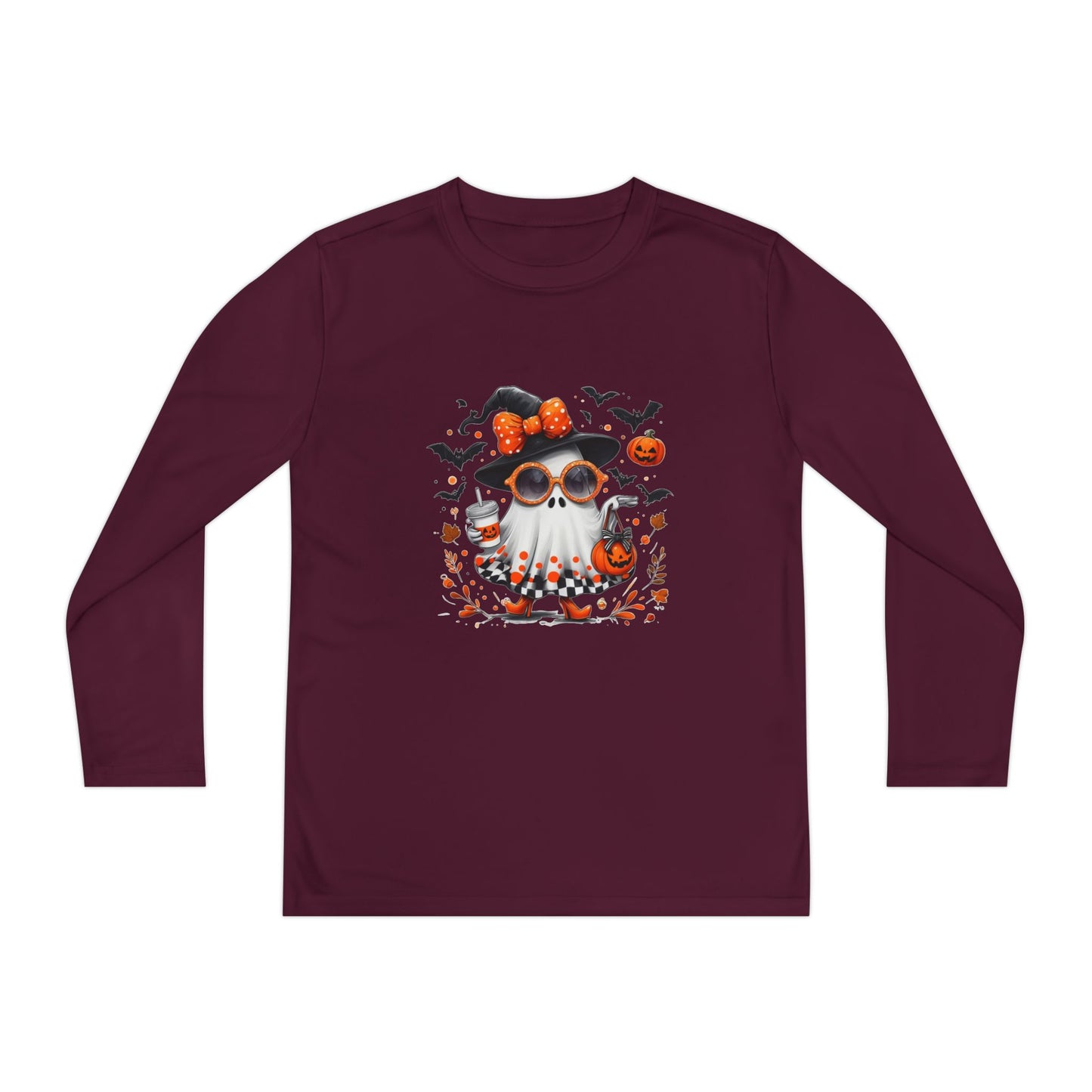 Cute Halloween Ghost  | Trendy Witch Ghost Outfit | Spooky Fall Shirt for Women | Pumpkin Aesthetic Halloween Apparel Gift