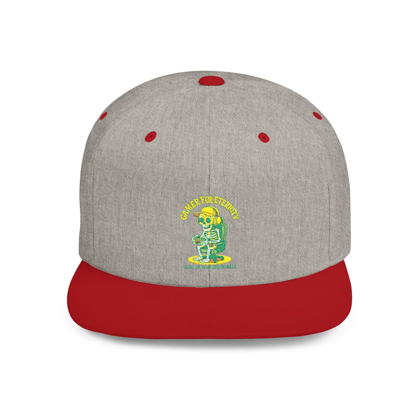 Trendy Flat Bill Snapback Hat, Casual Outdoor Cap, Custom Graphic Hat, Perfect for Summer Festivals, Streetwear Accessory, Snapback Cap
