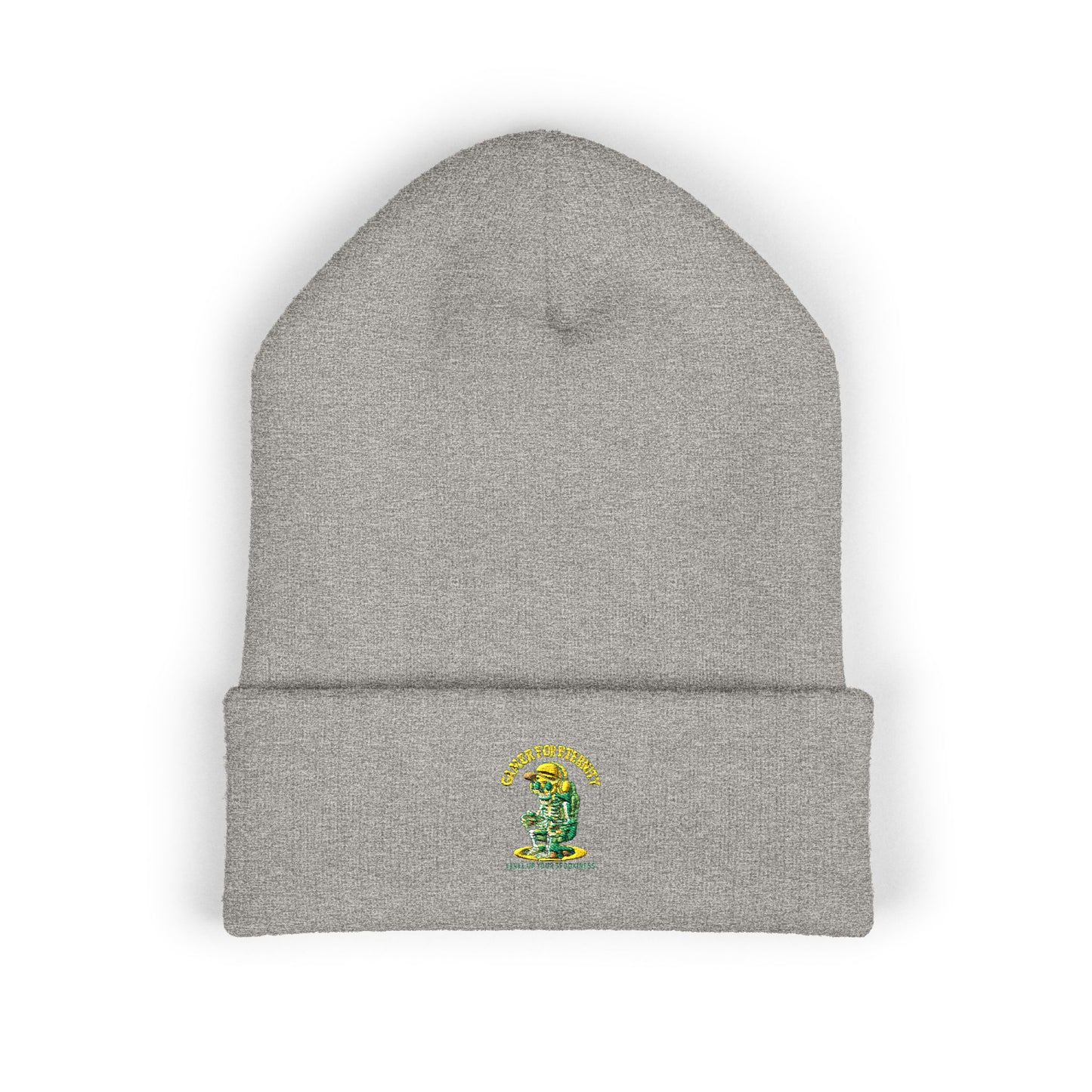 Stylish Embroidered Cuffed Beanie - Cozy Winter Hat for Fans, Gifts for Him or Her, Perfect for Holidays, Outdoor Events, Casual Wear, Cuffed Beanie