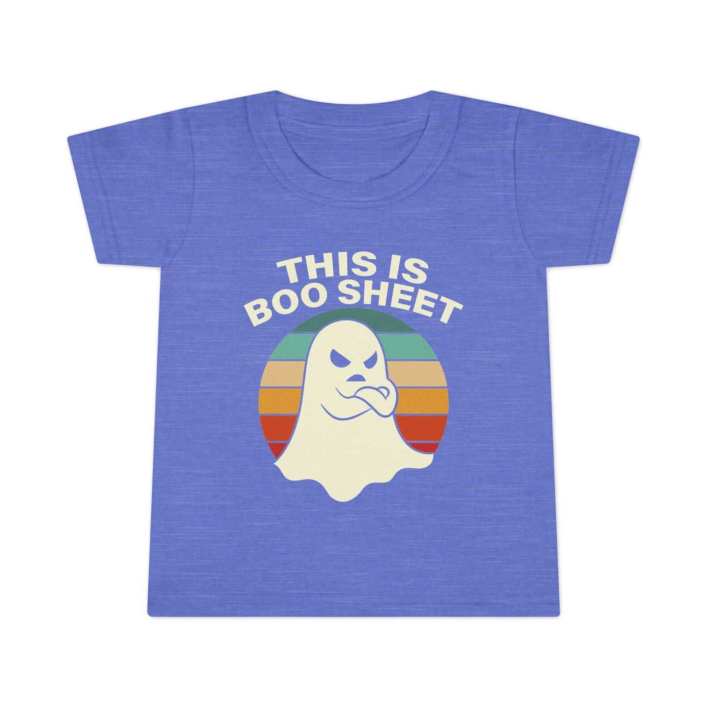 This Is Boo Sheet Funny Halloween T‑Shirt | Sarcastic Ghost Shirt for Spooky Season | Retro Ghost Graphic Tee for Men & Women Toddler T-Shirt