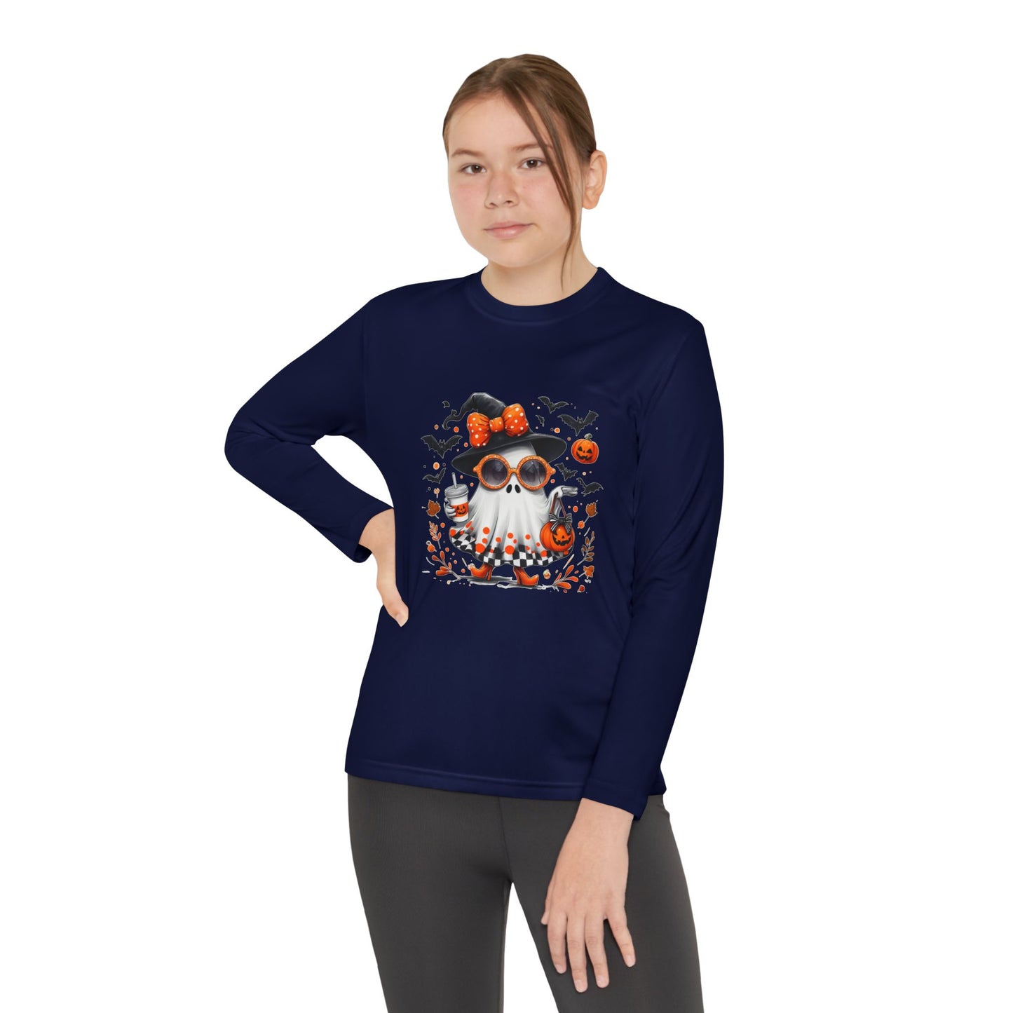 Cute Halloween Ghost  | Trendy Witch Ghost Outfit | Spooky Fall Shirt for Women | Pumpkin Aesthetic Halloween Apparel Gift