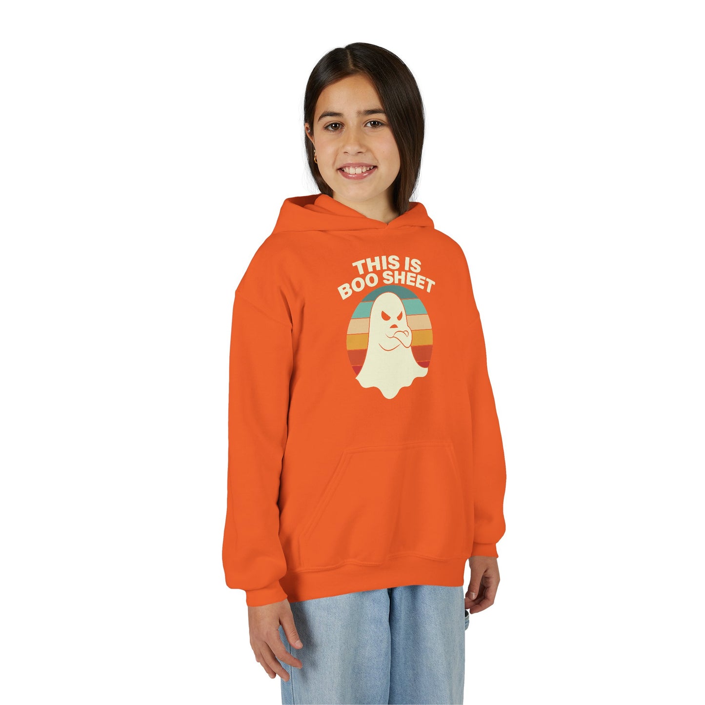 This Is Boo Sheet Funny Halloween T‑Shirt | Sarcastic Ghost Shirt for Spooky Season | Retro Ghost Graphic Tee for Men & Women Kids Hoodie