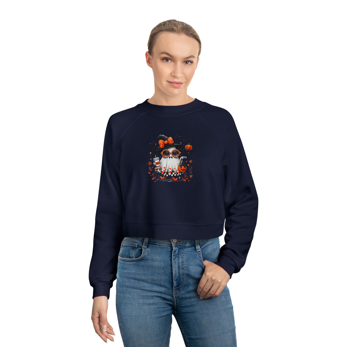Cute Halloween Ghost | Trendy Witch Ghost Outfit | Spooky Fall Shirt for Women | Pumpkin Aesthetic Halloween Apparel Gift