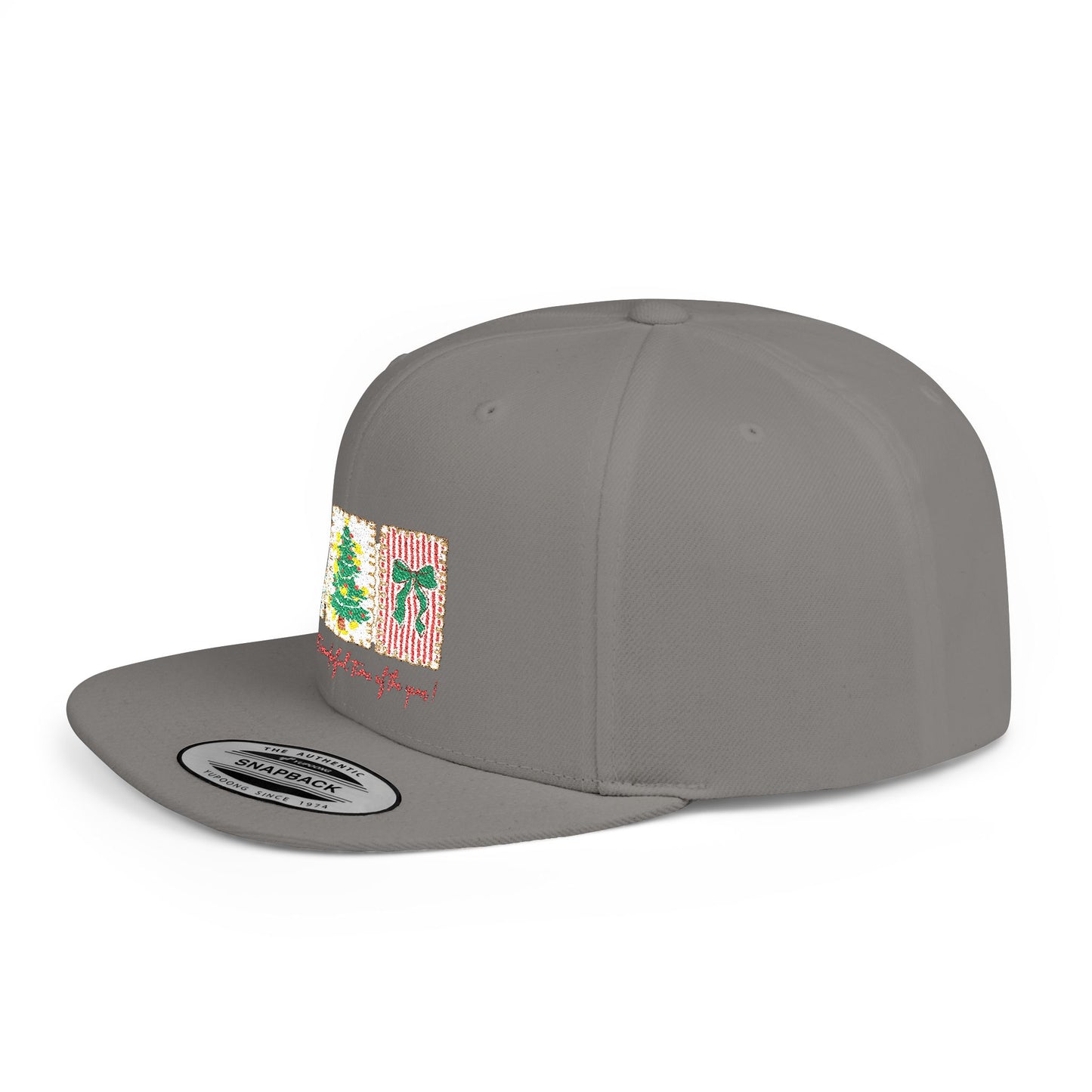 Festive Christmas Tree & Bow Design | It’s the Most Wonderful Time of the Year – Holiday Shirt, Mug, Tote & Home Decor Snapback Cap