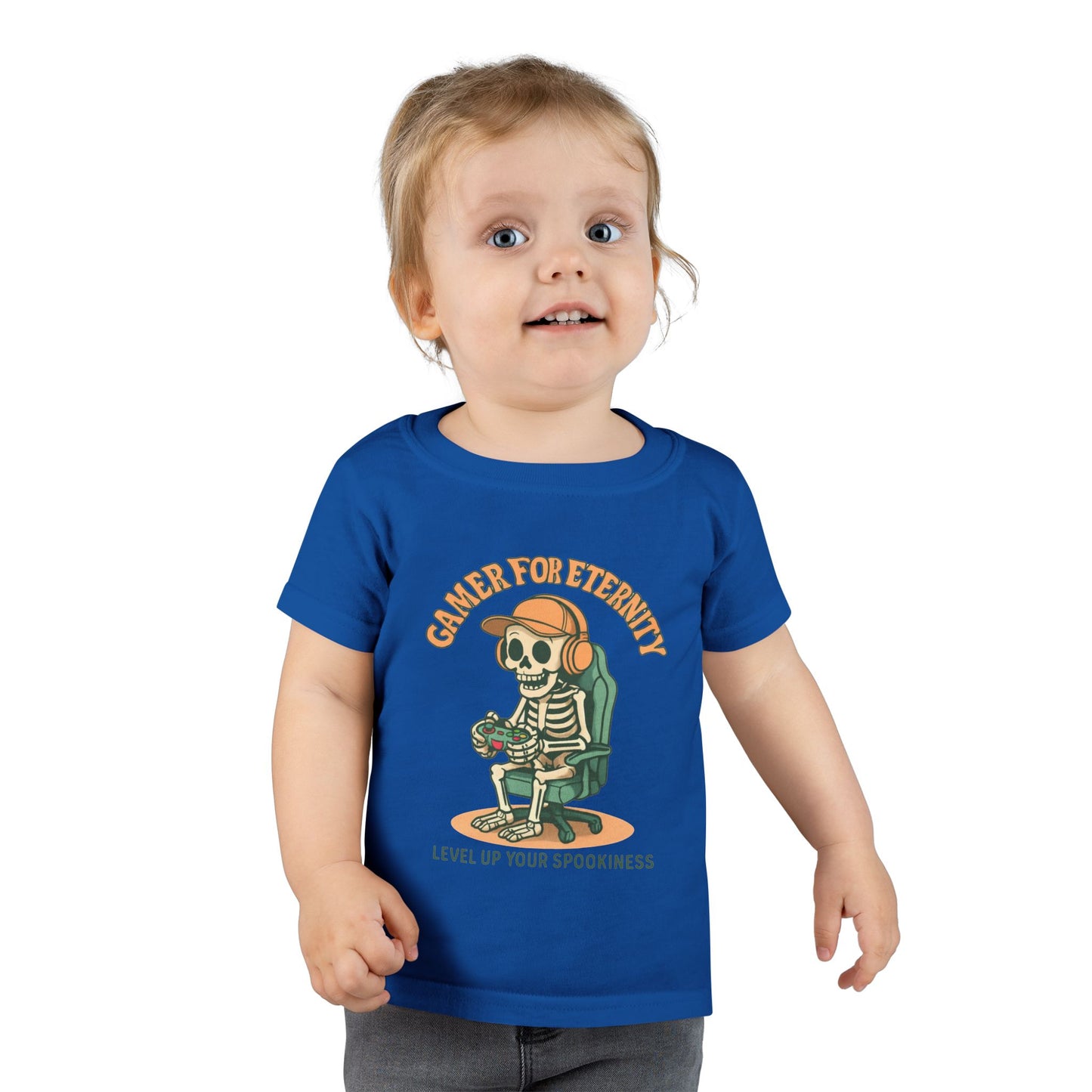 Toddler Skeleton Gamer T-Shirt, Cute Kids Tee, Halloween Costume, Birthday Gift, Casual Wear, Funny Toddler Shirt, Toddler T-Shirt