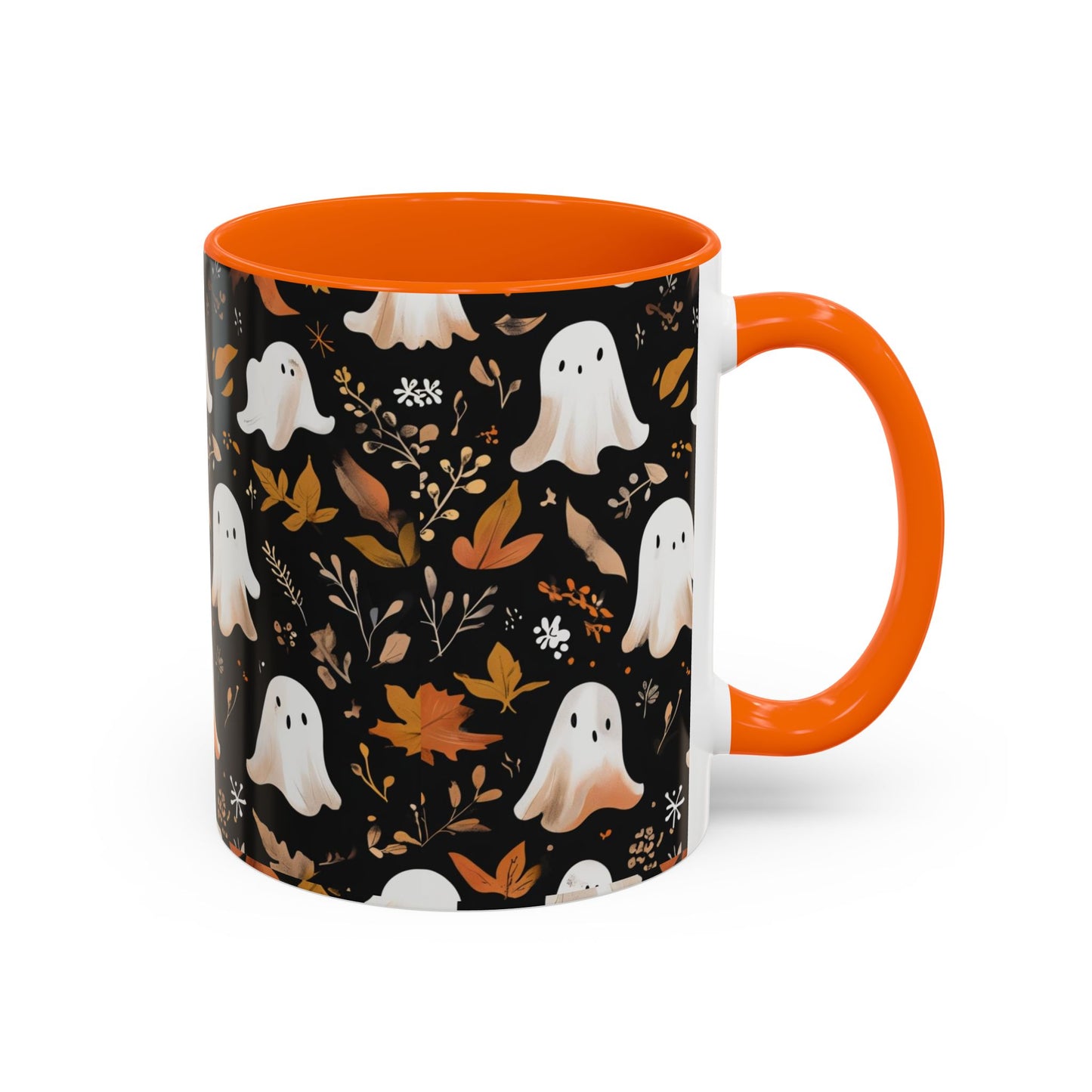 Halloween Ghost Coffee Mug, Cute Fall Mug, Spooky Drinkware, Autumn Gift, Ghost Decor, Accent Mug