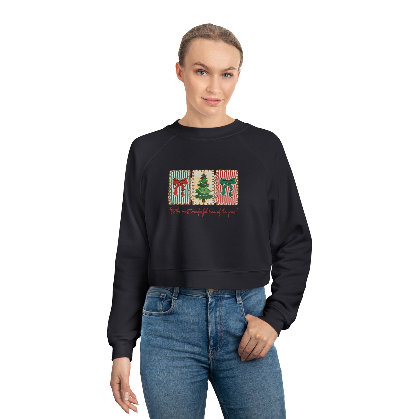 Festive Christmas Tree & Bow Design | It’s the Most Wonderful Time of the Year – Holiday Shirt, Mug, Tote & Home Decor