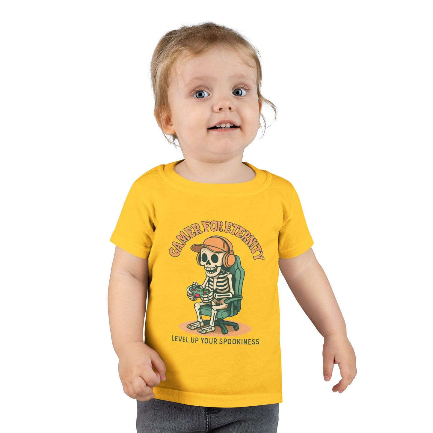 Toddler Skeleton Gamer T-Shirt, Cute Kids Tee, Halloween Costume, Birthday Gift, Casual Wear, Funny Toddler Shirt, Toddler T-Shirt