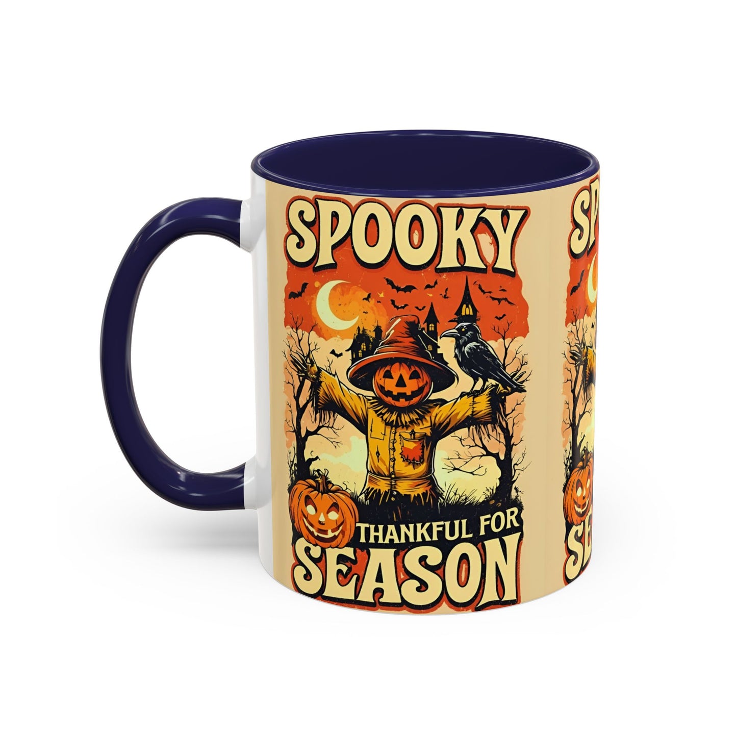 Spooky Thankful for the Season Mug π | Cute Pumpkin Halloween Coffee Cup Accent Mug