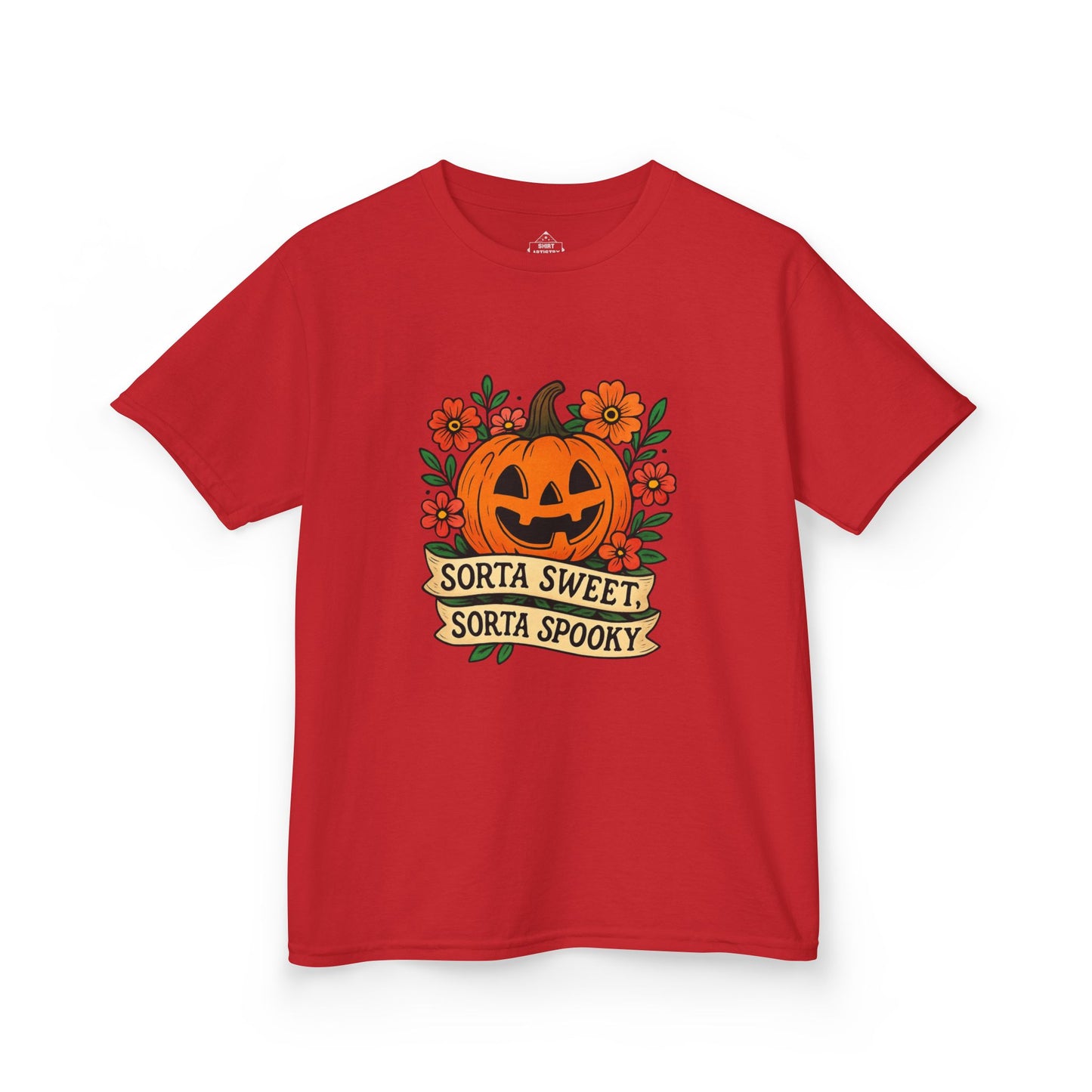 Cute Pumpkin Design – Sorta Sweet, Sorta Spooky Halloween Artwork , Kids T-Shirts