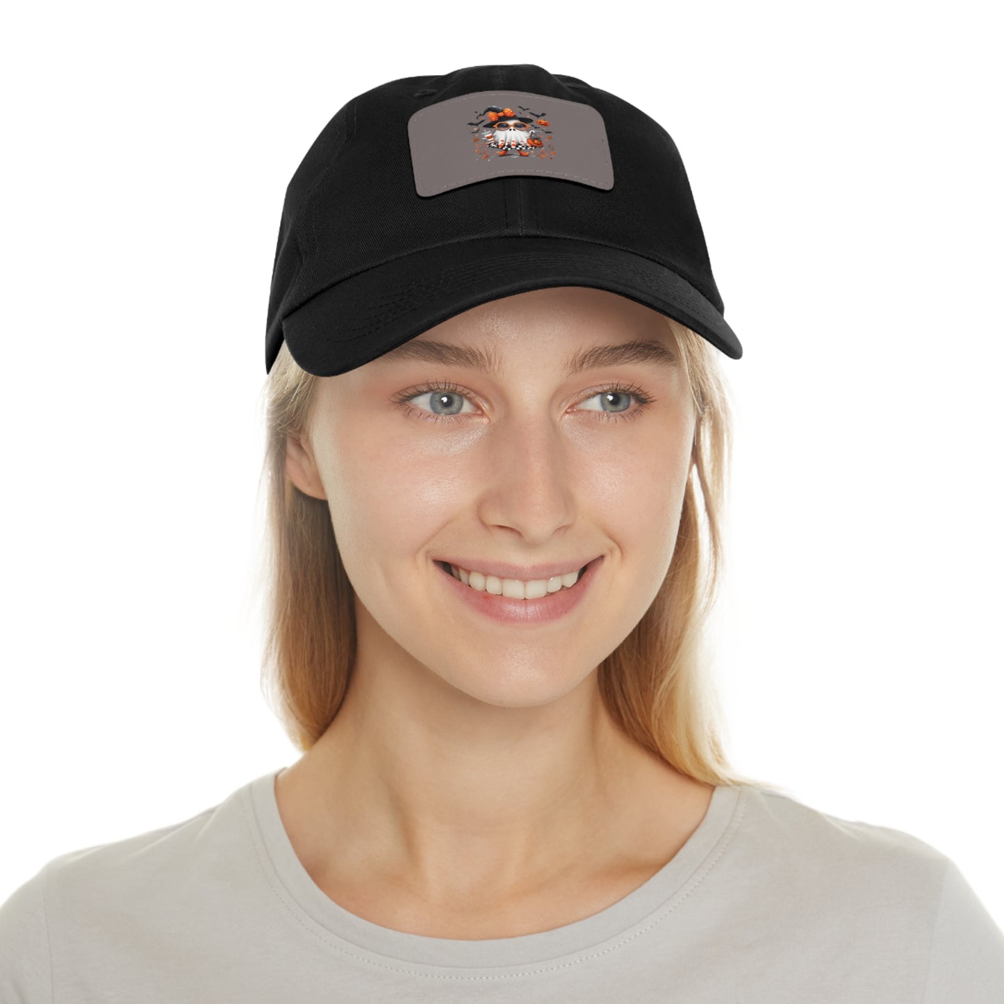 Cute Halloween Ghost T-Shirt | Trendy Witch Ghost Outfit | Spooky Fall Shirt for Women | Pumpkin Aesthetic Halloween Apparel Gift Dad Hat