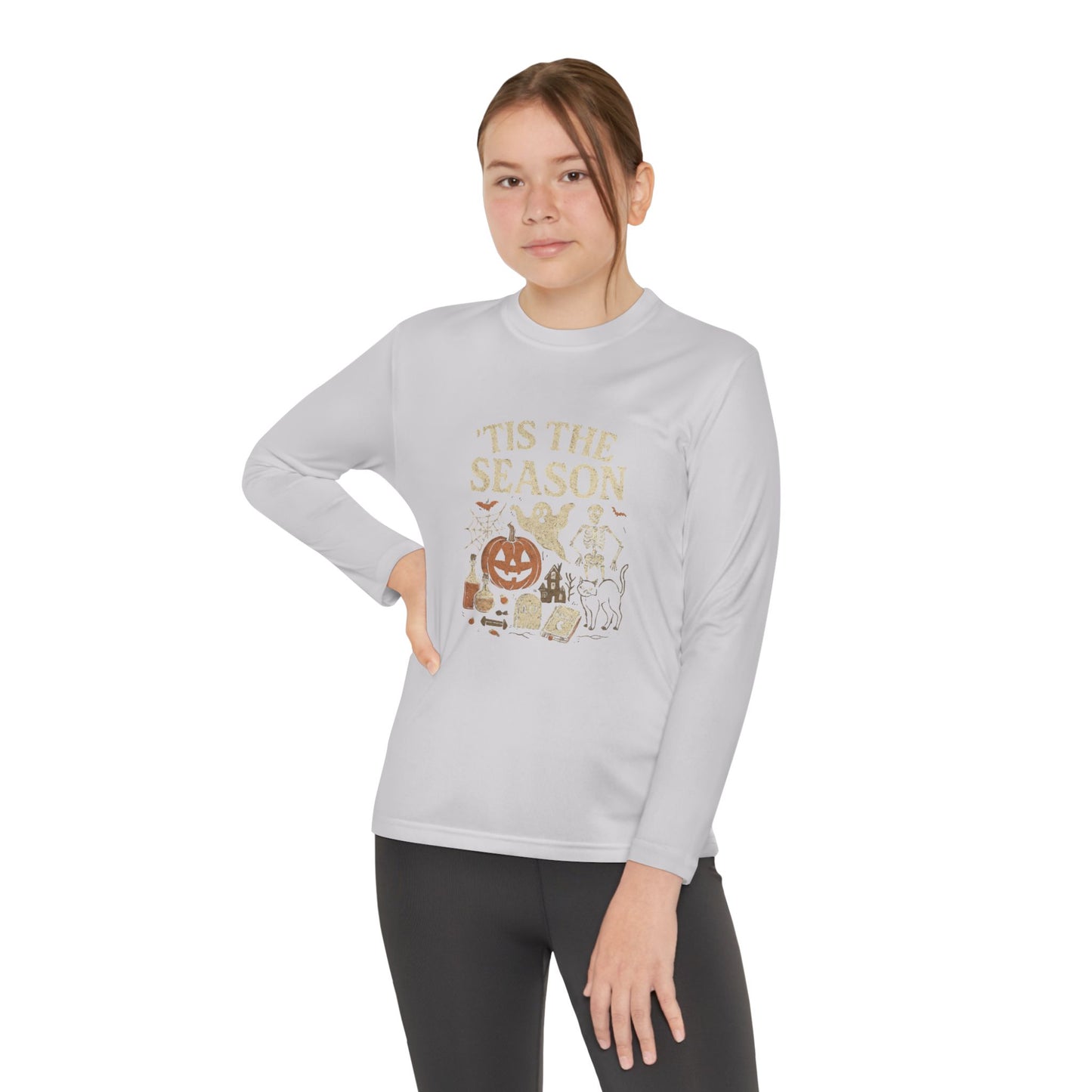 ‘Tis the Season Halloween  | Vintage Spooky Season Shirt with Ghost, Skeleton & Pumpkin | Retro Halloween Graphic Tee for Fall