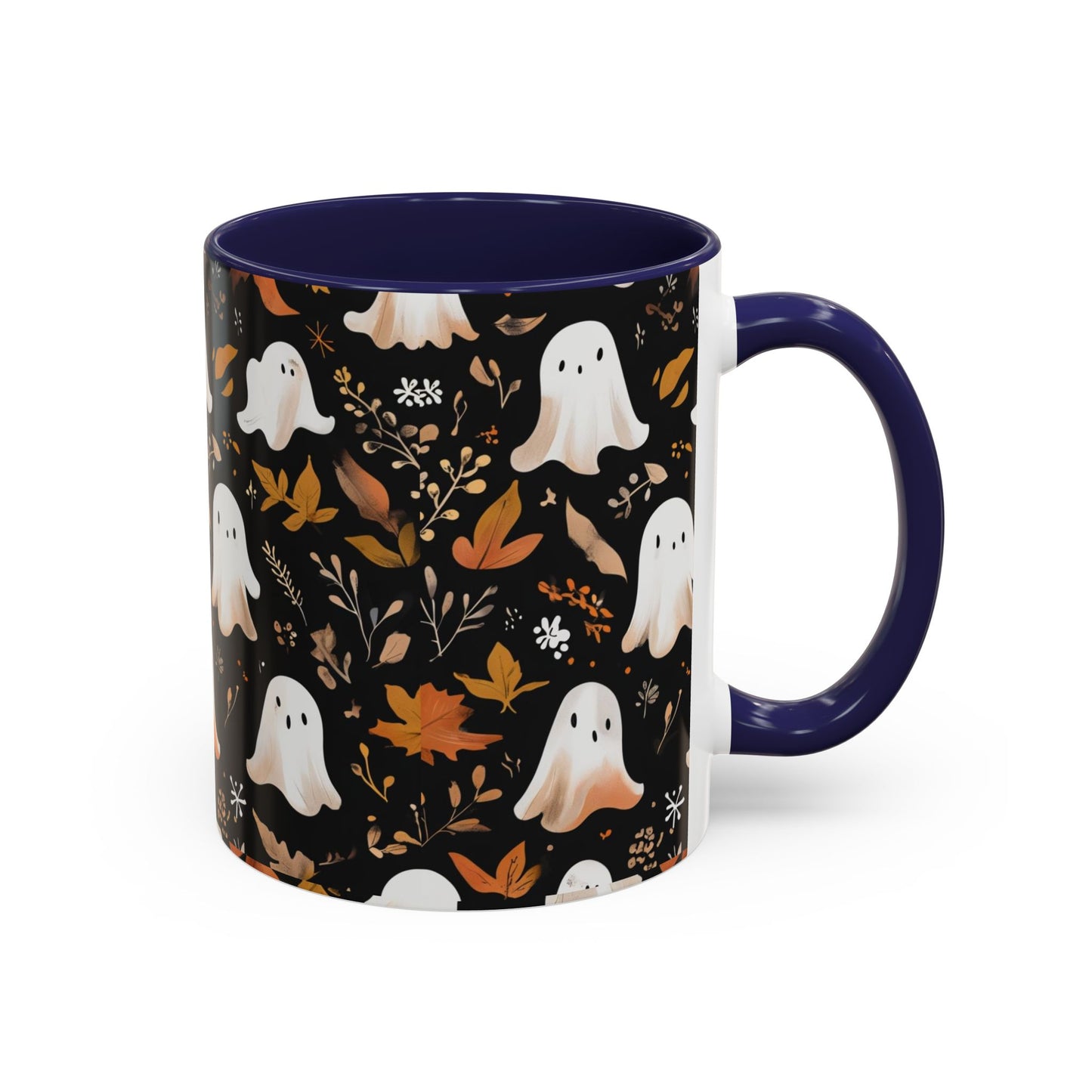 Halloween Ghost Coffee Mug, Cute Fall Mug, Spooky Drinkware, Autumn Gift, Ghost Decor, Accent Mug