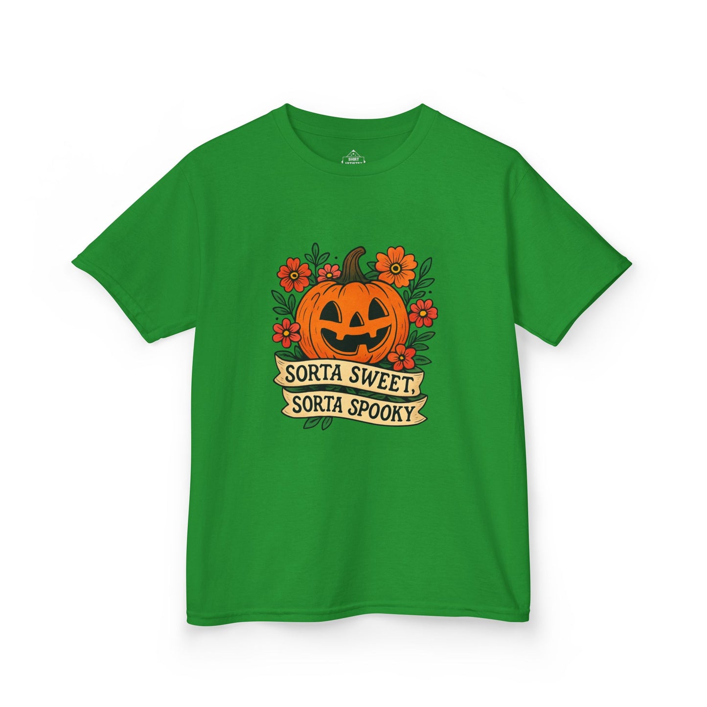 Cute Pumpkin Design – Sorta Sweet, Sorta Spooky Halloween Artwork , Kids T-Shirts