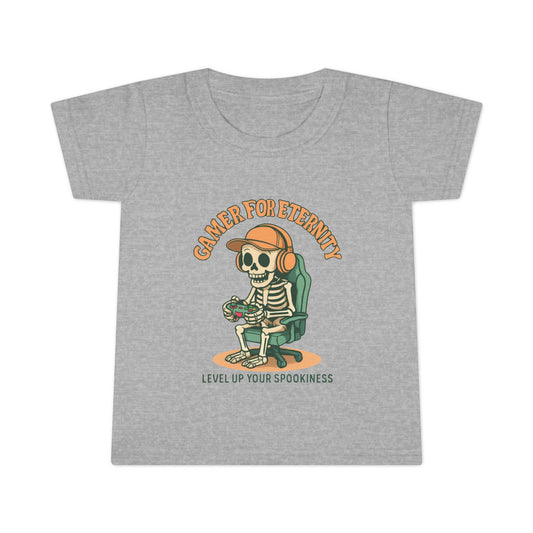 Toddler Skeleton Gamer T-Shirt, Cute Kids Tee, Halloween Costume, Birthday Gift, Casual Wear, Funny Toddler Shirt, Toddler T-Shirt